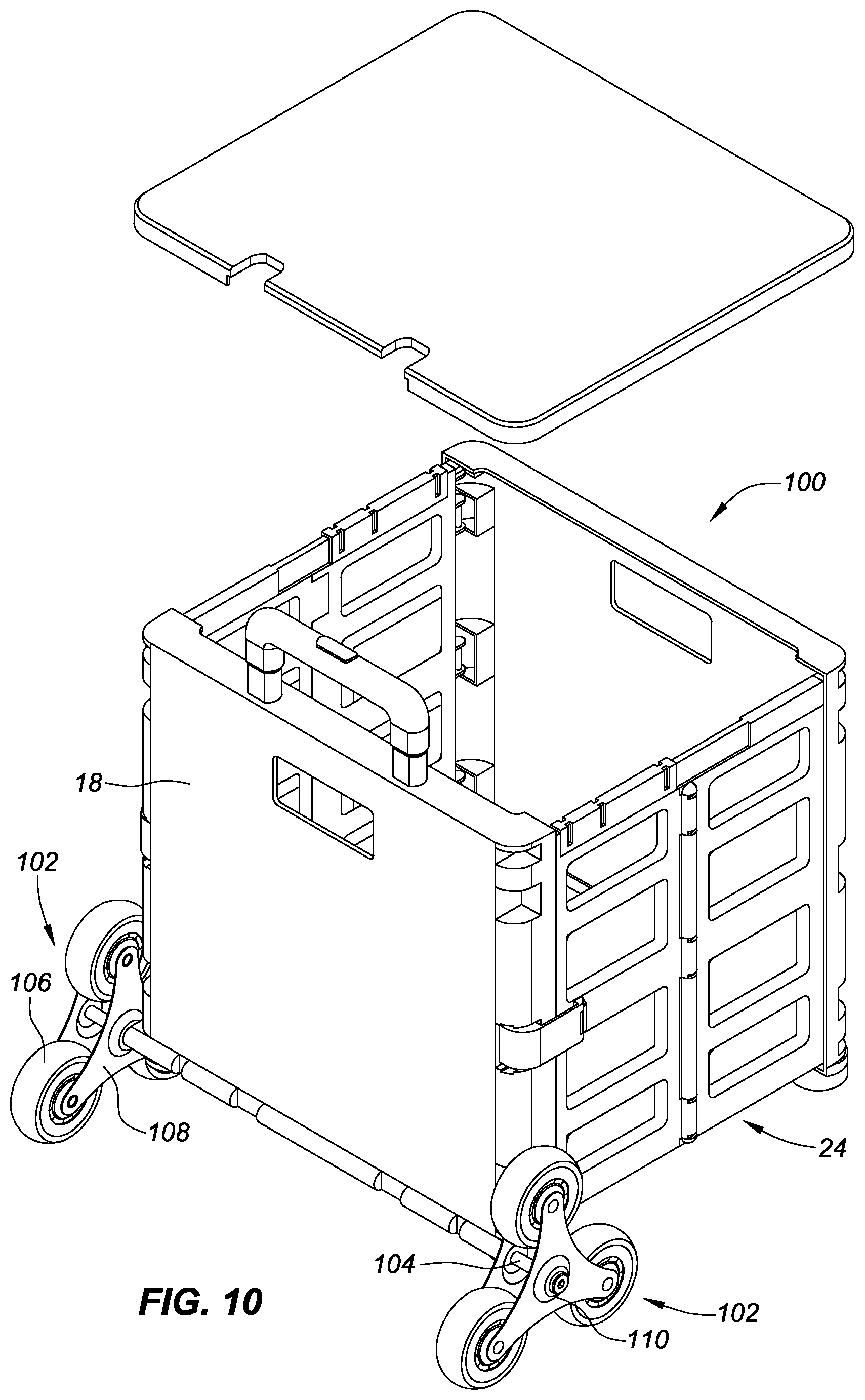 Patent US12304546 Figure 10 – Collapsible carts