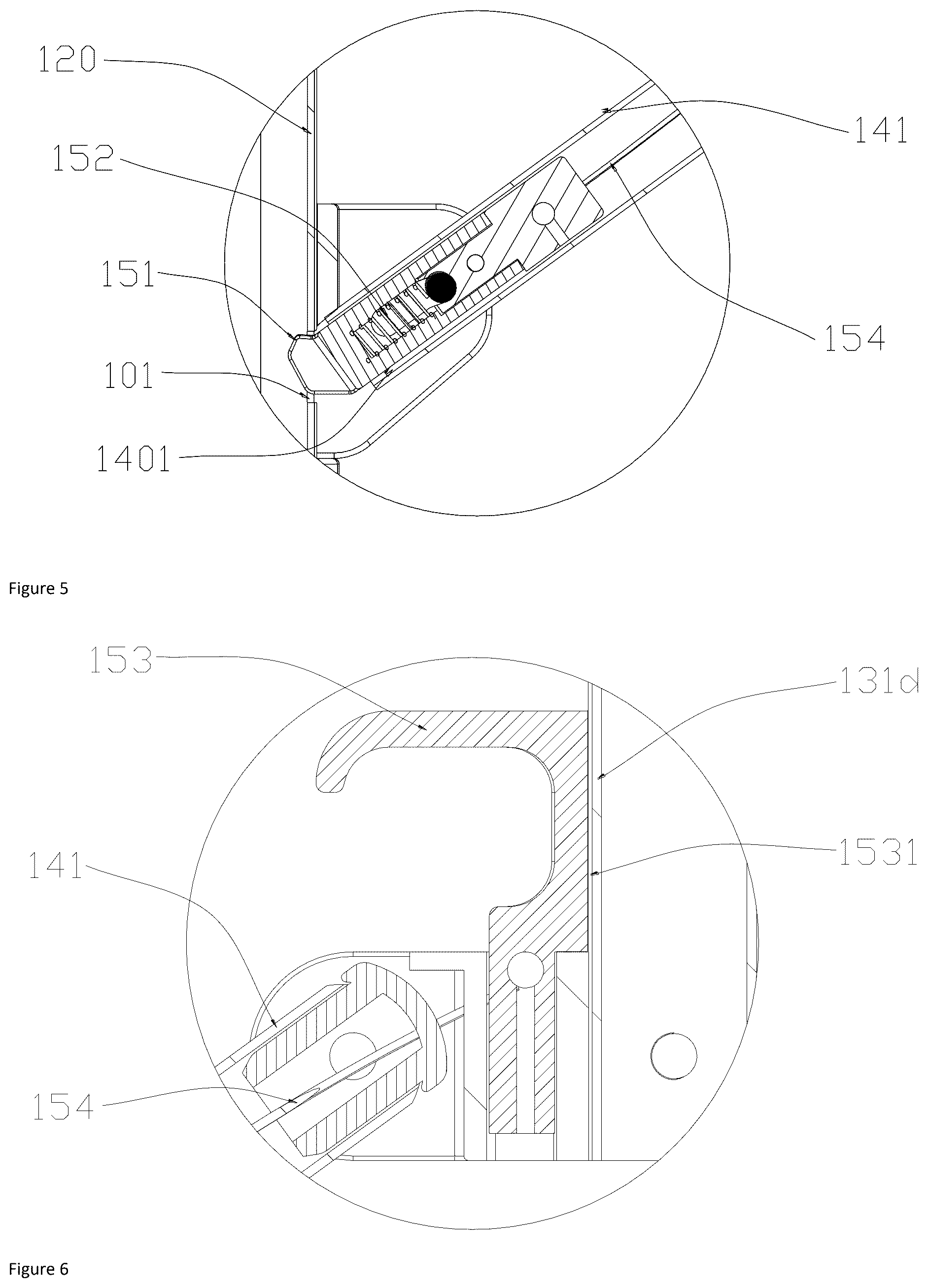 Patent US12304547 Figure 5 – Foldable stroller