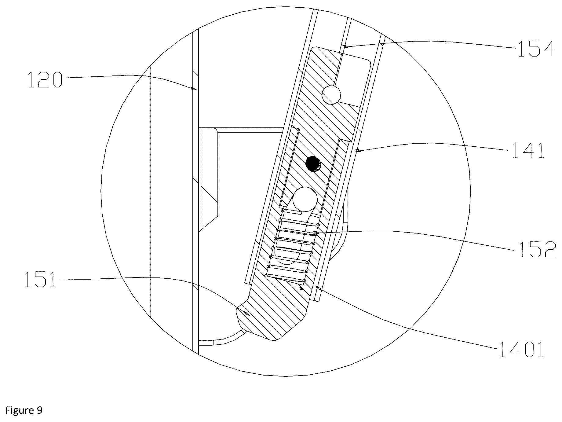 Patent US12304547 Figure 8 – Foldable stroller