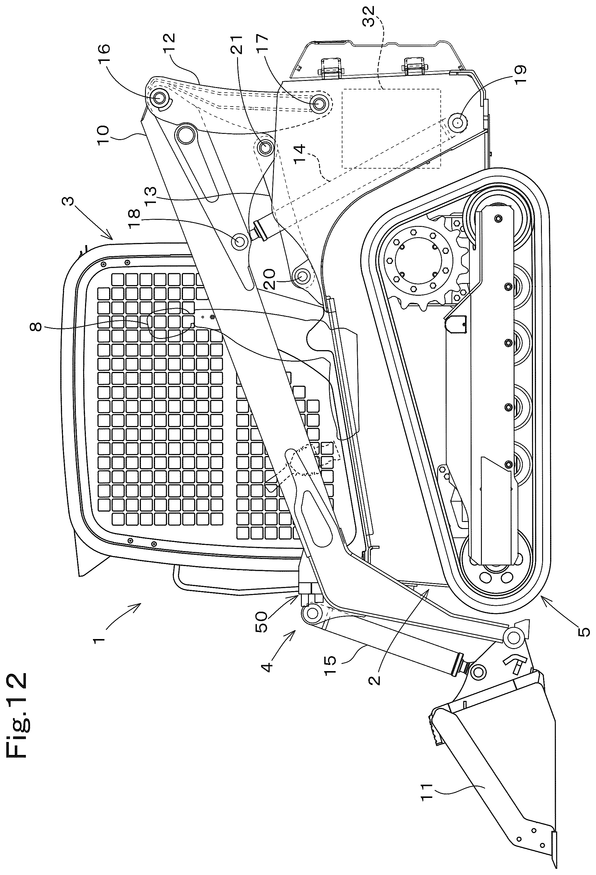 Patent US12304555 Figure 15 – Working machine