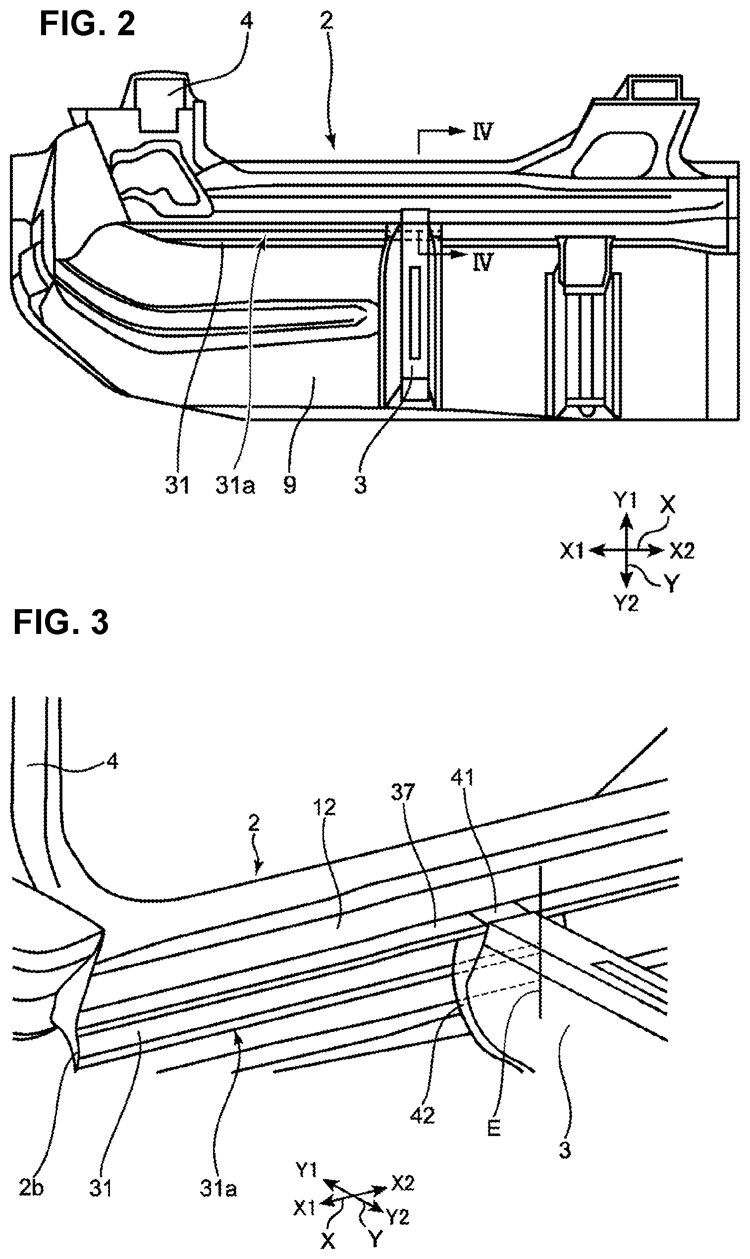 Patent US12304563 Figure 2 – Lower vehicle-body structure of vehicle