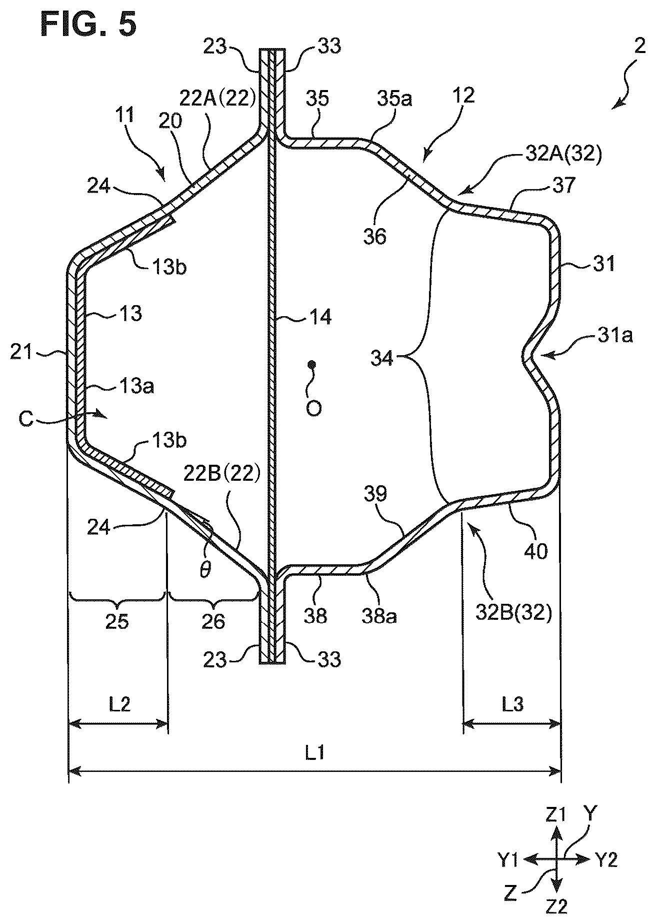 Patent US12304563 Figure 4 – Lower vehicle-body structure of vehicle