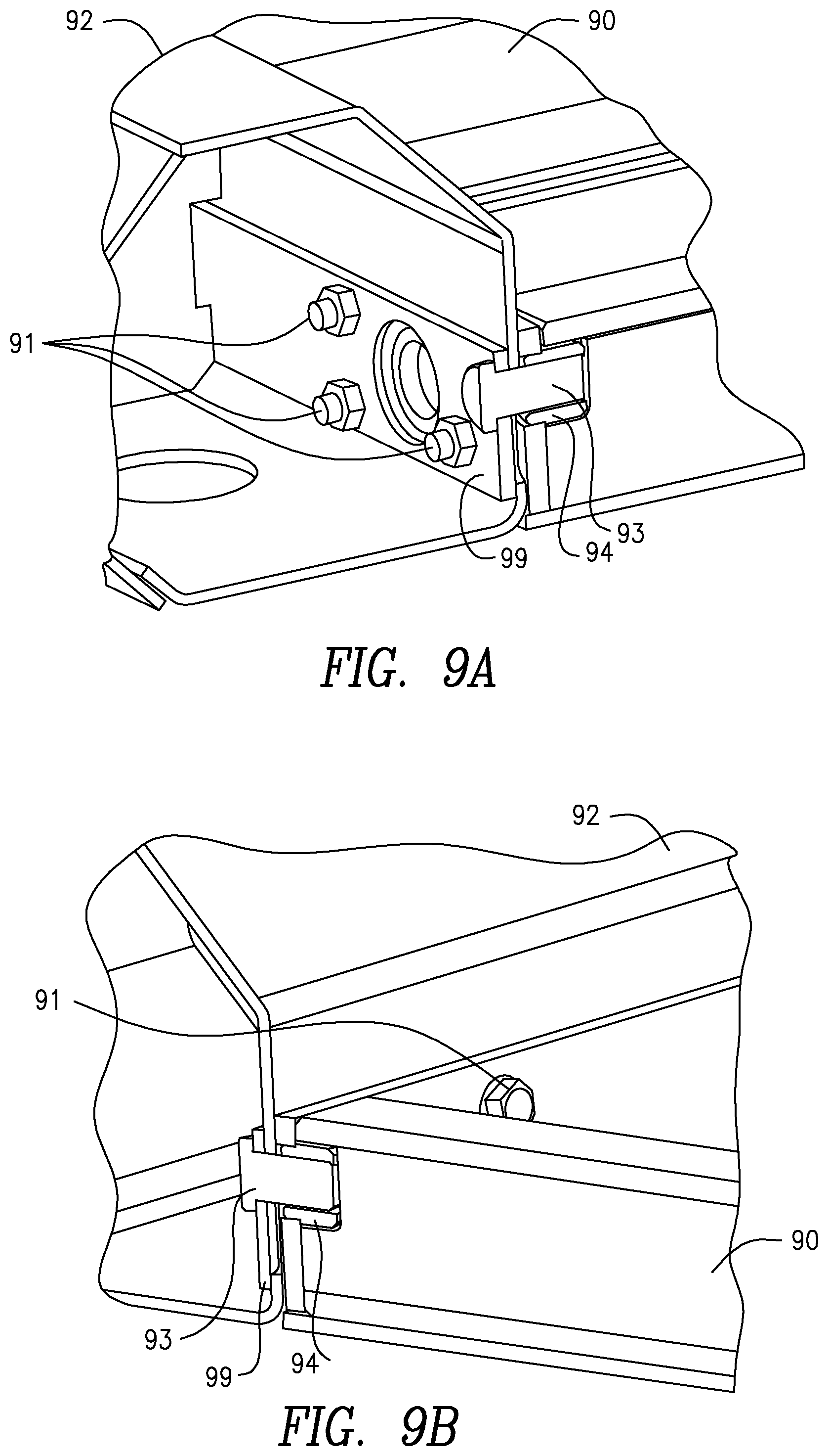 Patent US12304564 Figure 8 – Bolt-on front bolster for intermodal chassis