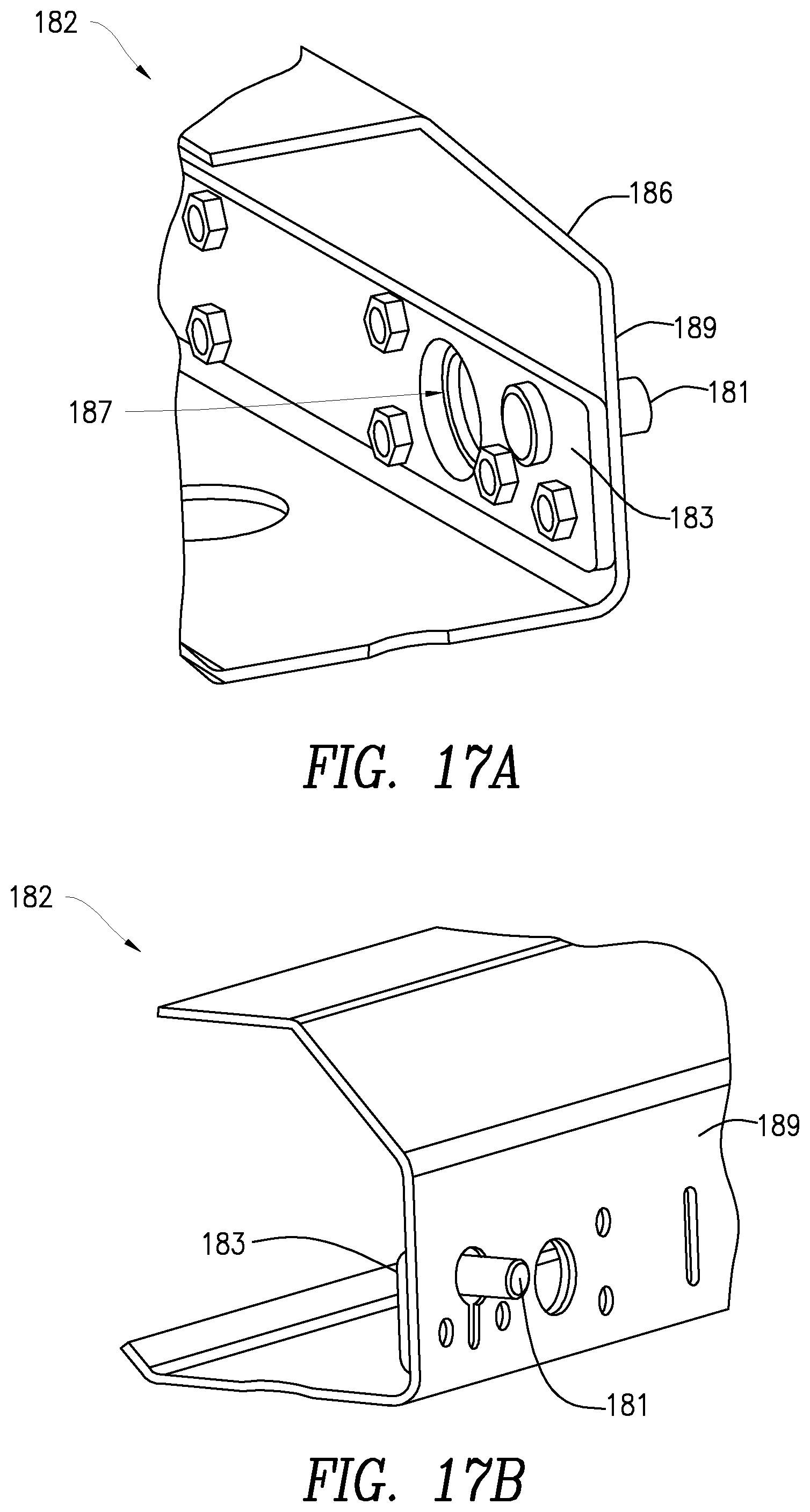 Patent US12304564 Figure 16 – Bolt-on front bolster for intermodal chassis