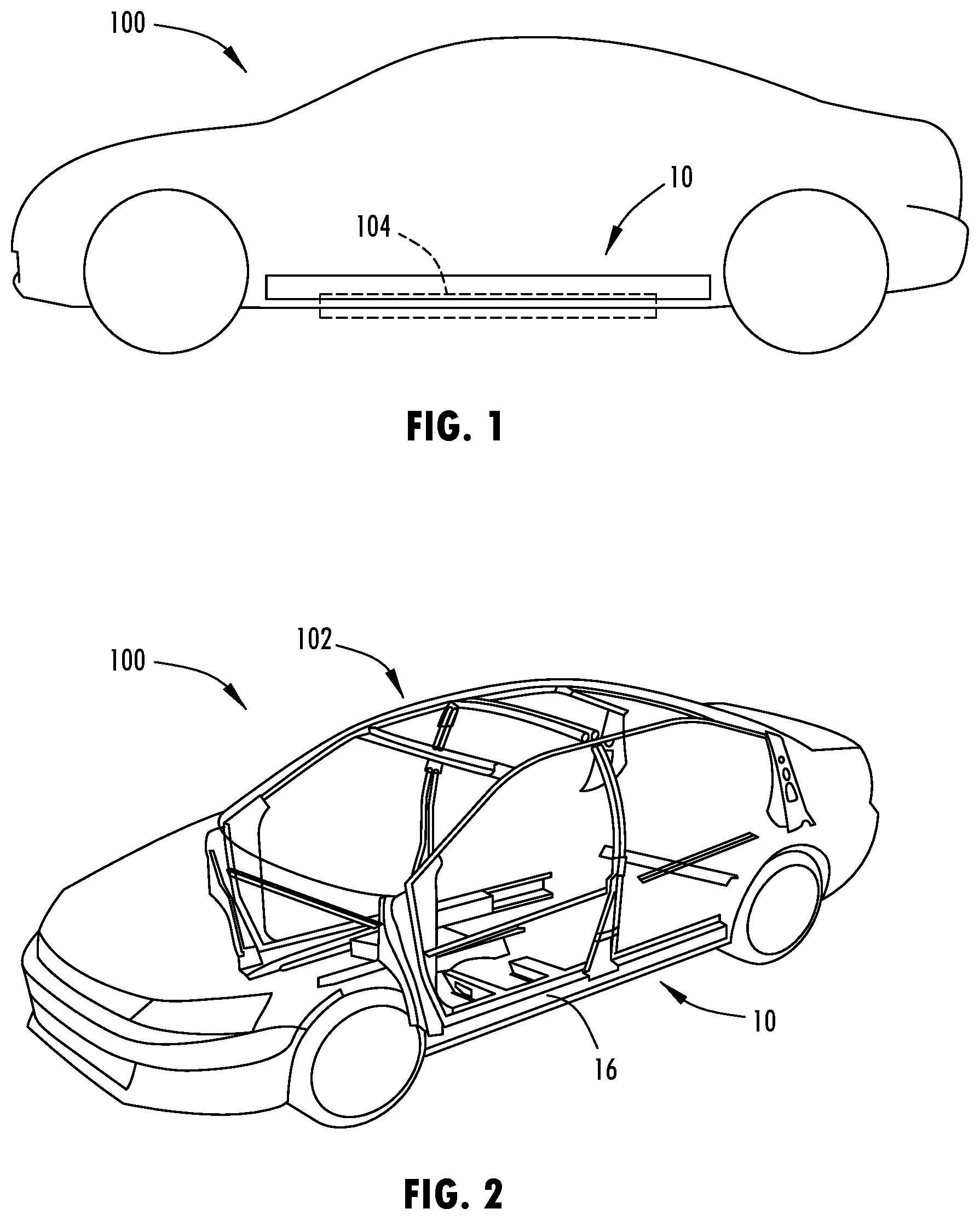 Patent US12304565 Figure 1 – Rocker component with tapered shape
