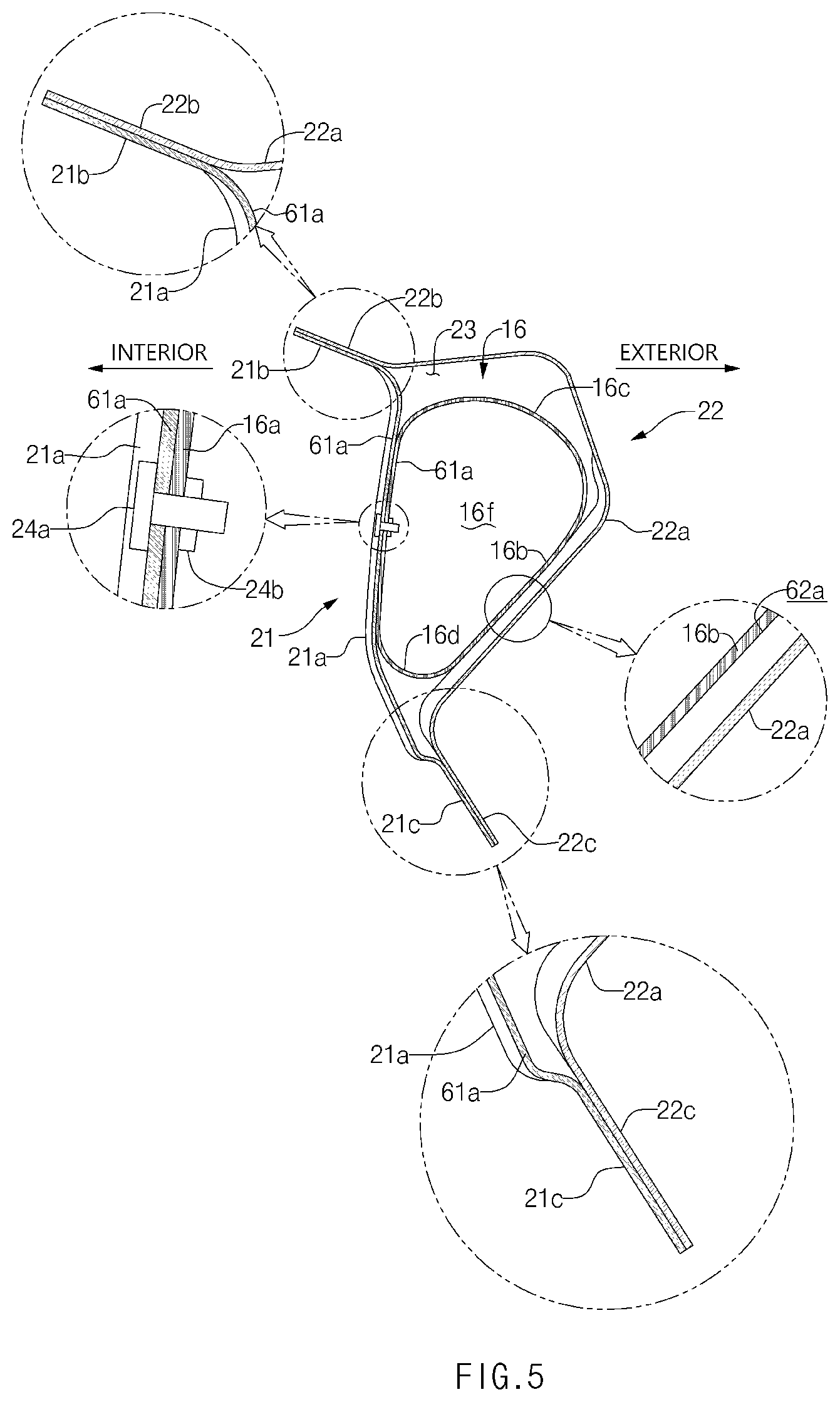 Patent US12304566 Figure 5 – Vehicle body structure