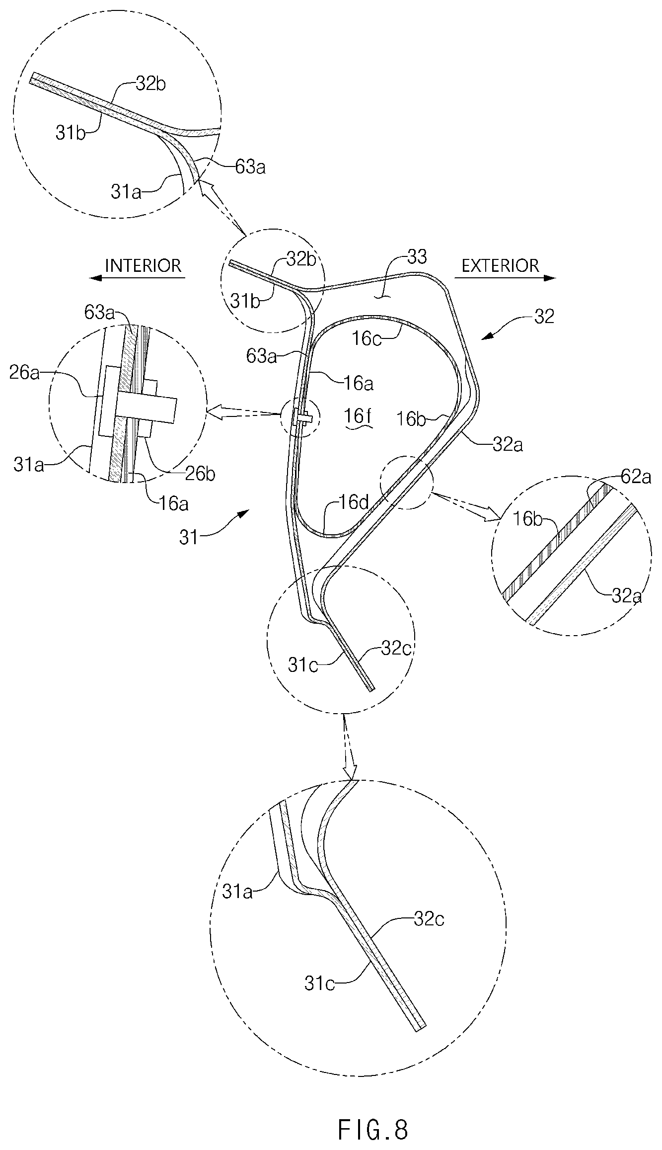 Patent US12304566 Figure 8 – Vehicle body structure
