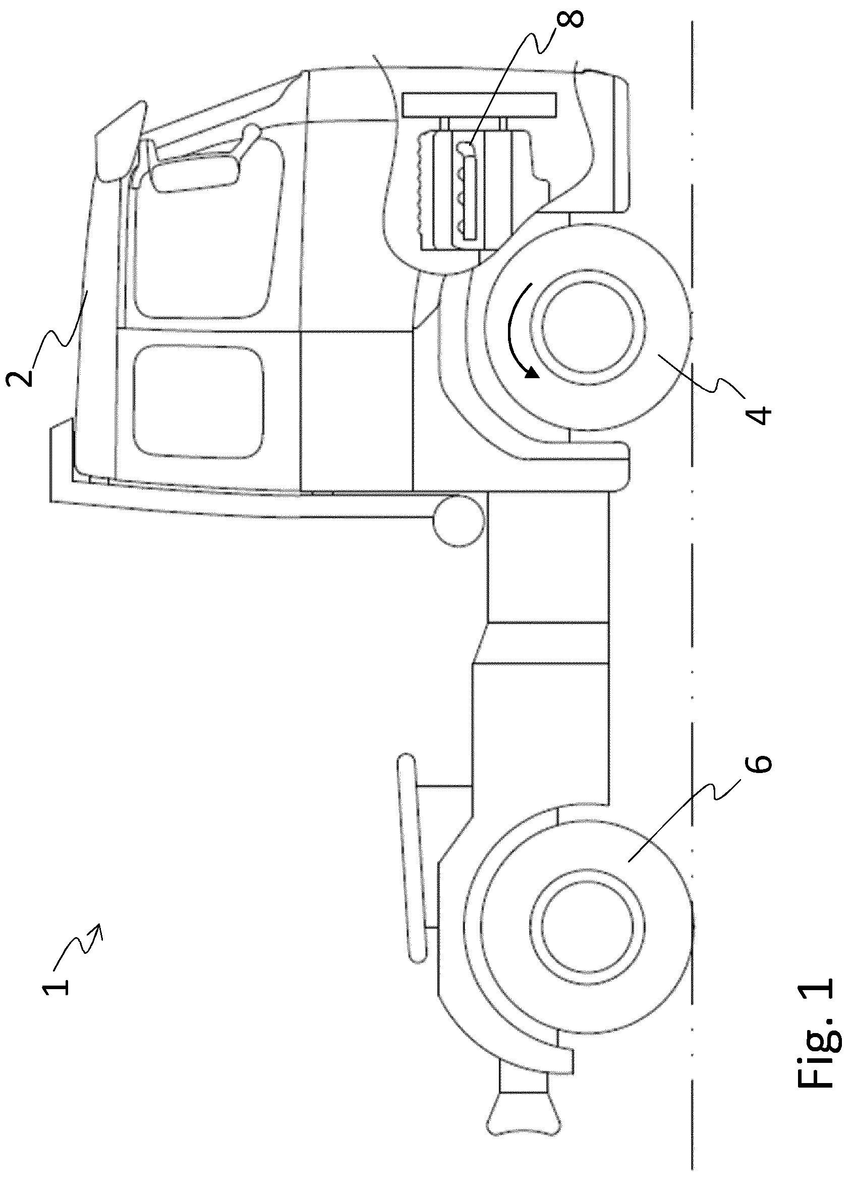 Patent US12304570 Figure 1 – System and method for counteracting cabin vibrations