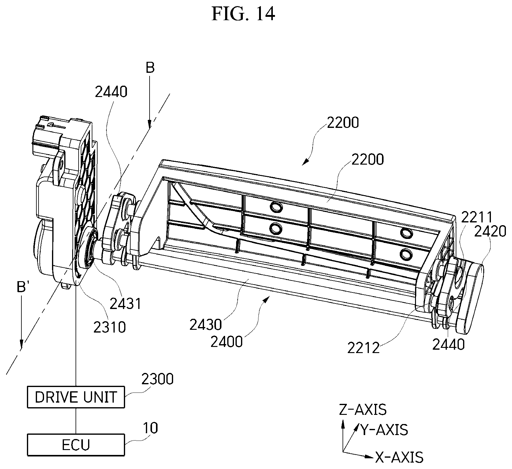 Patent US12304571 Figure 14 – Active air flap for vehicles