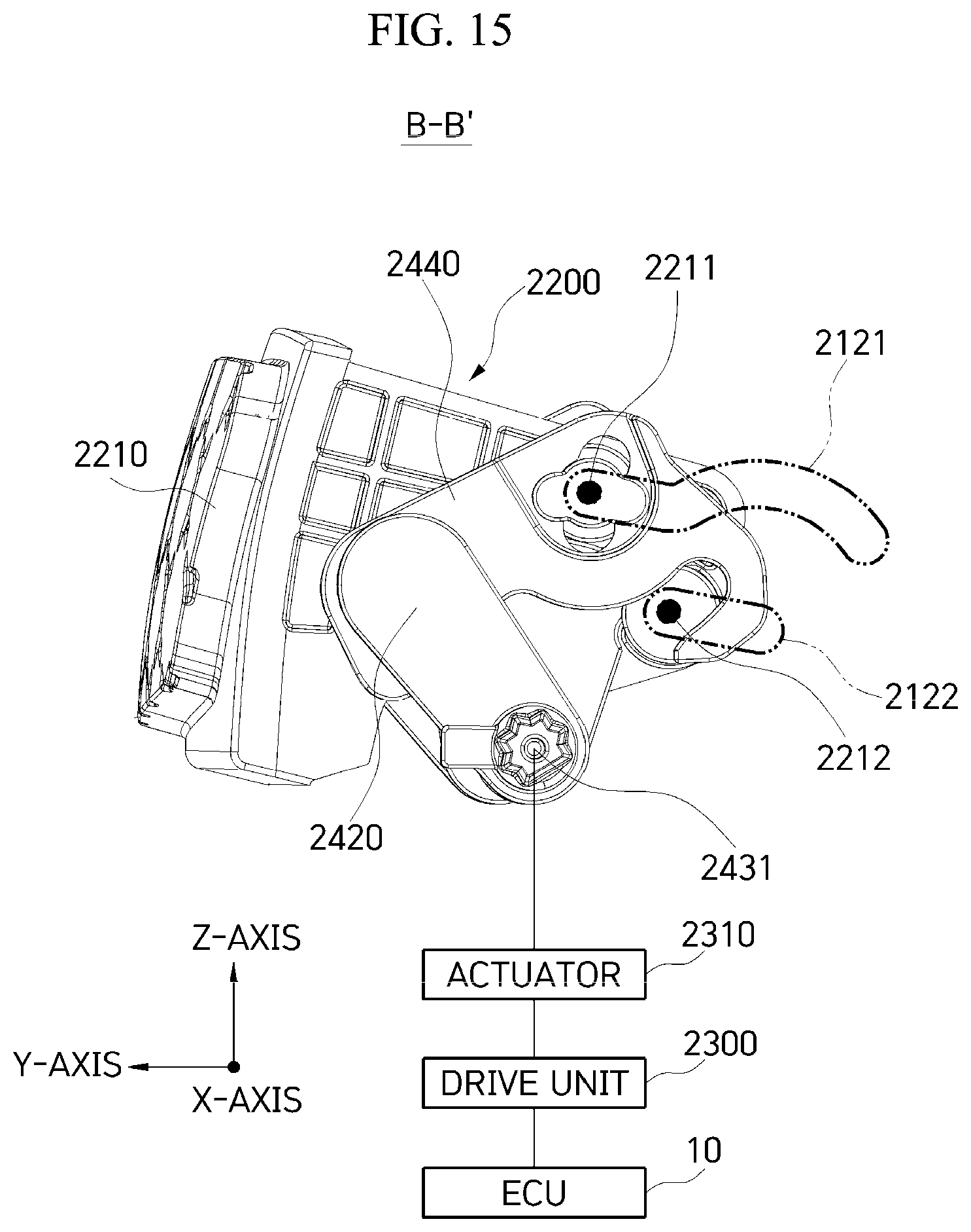 Patent US12304571 Figure 15 – Active air flap for vehicles