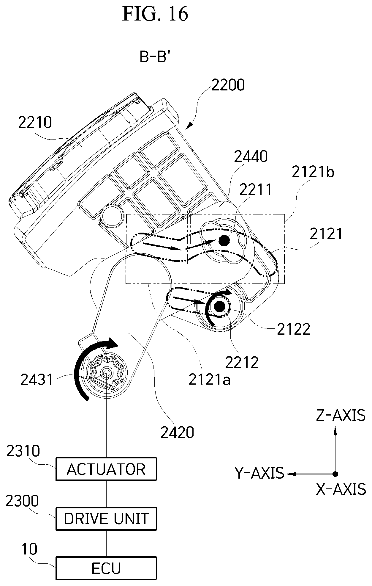 Patent US12304571 Figure 16 – Active air flap for vehicles