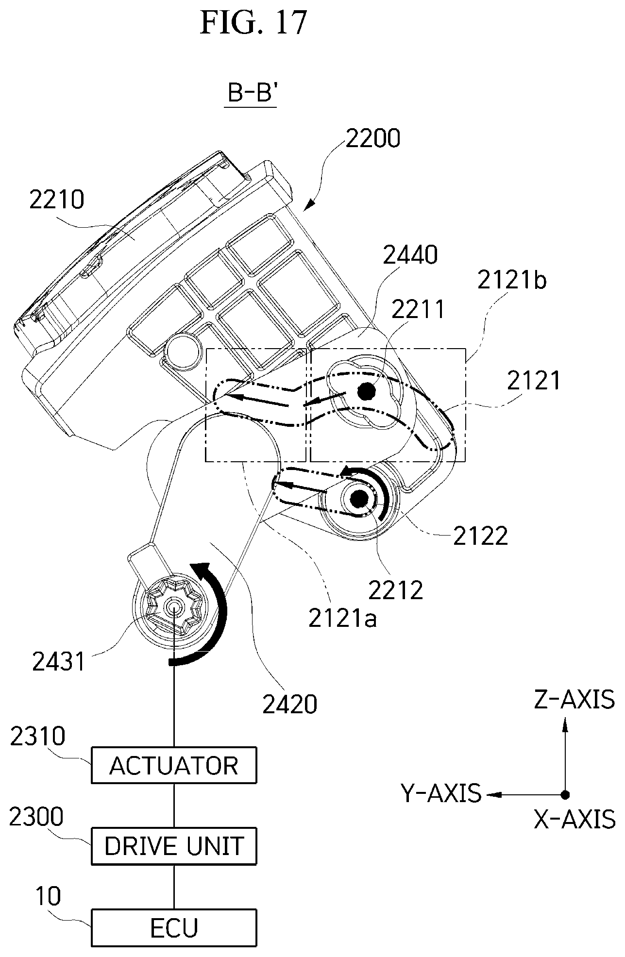 Patent US12304571 Figure 17 – Active air flap for vehicles