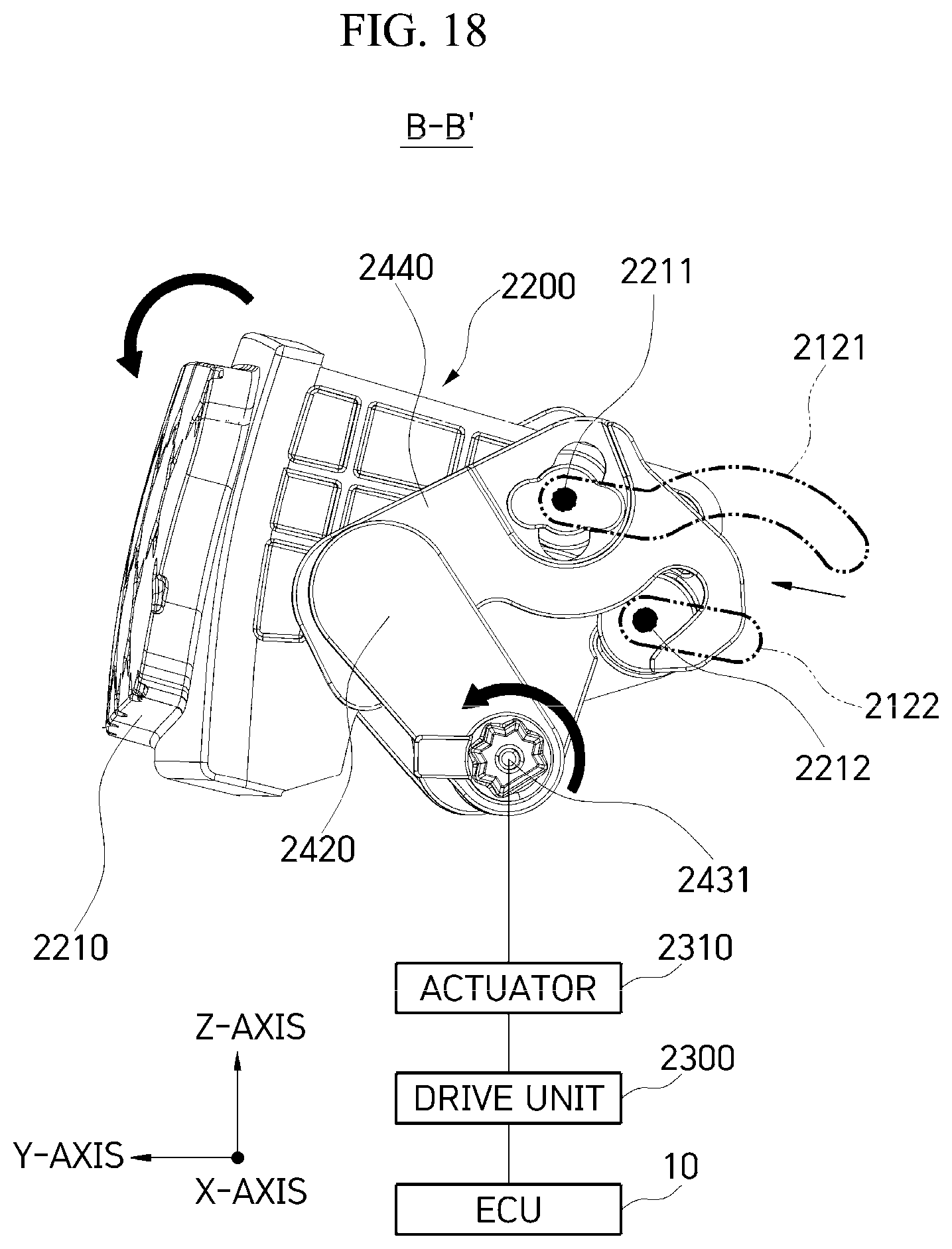Patent US12304571 Figure 18 – Active air flap for vehicles