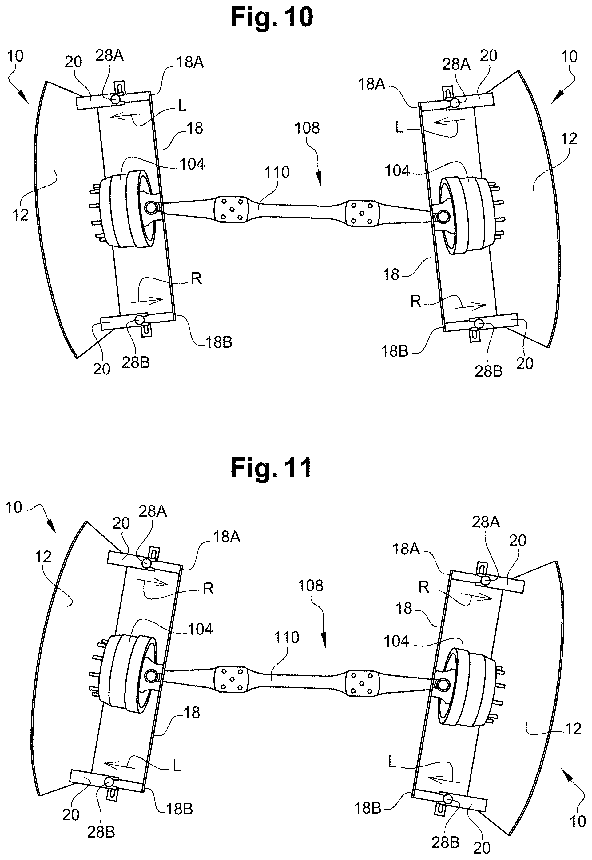 Patent US12304572 Figure 4 – Drag reducing device for a motor vehicle