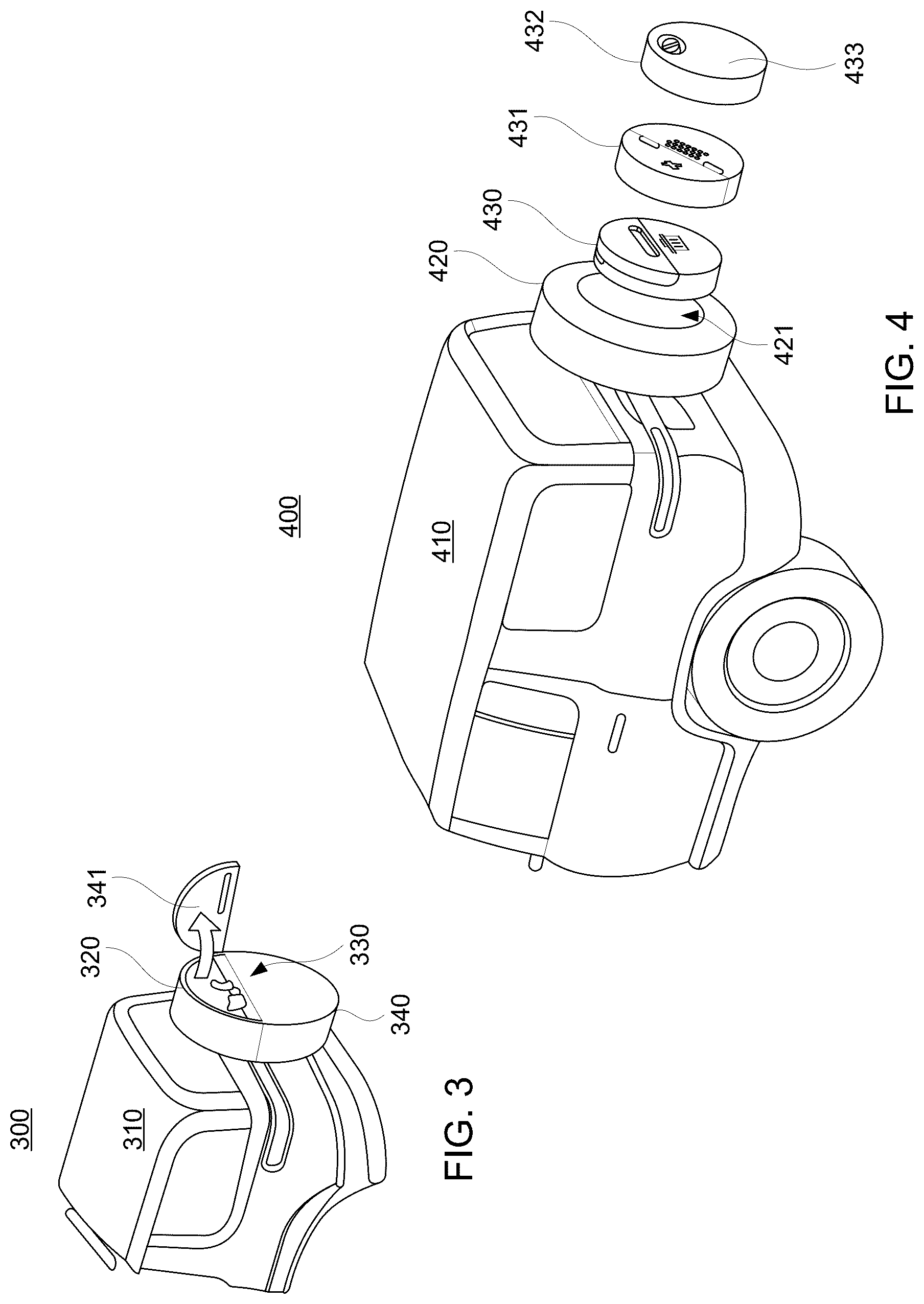 Patent US12304573 Figure 2 – Spare wheel containers for a vehicle