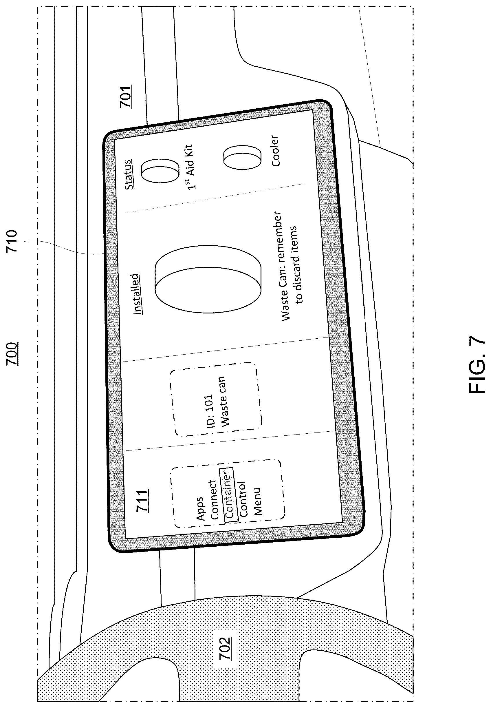 Patent US12304573 Figure 4 – Spare wheel containers for a vehicle