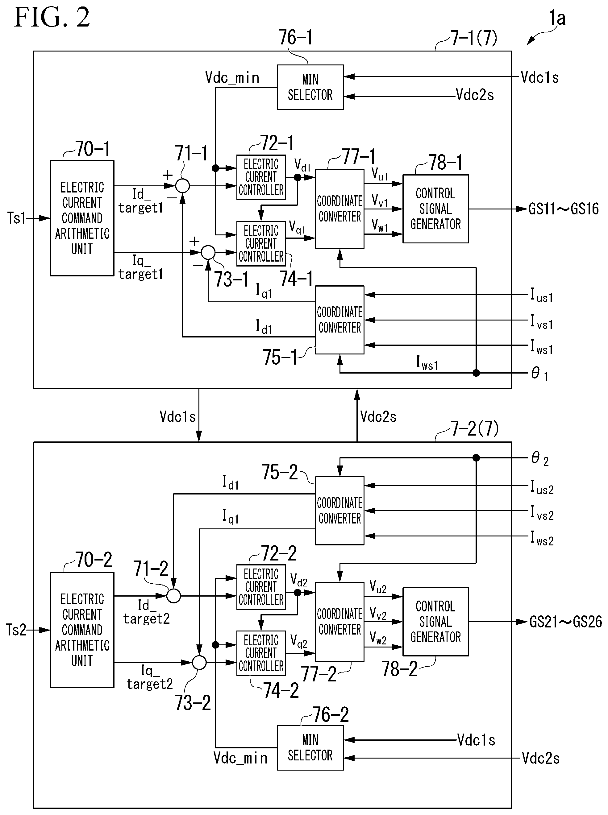 Patent US12304577 Figure 2 – Rotating machine control device and electric power steering device