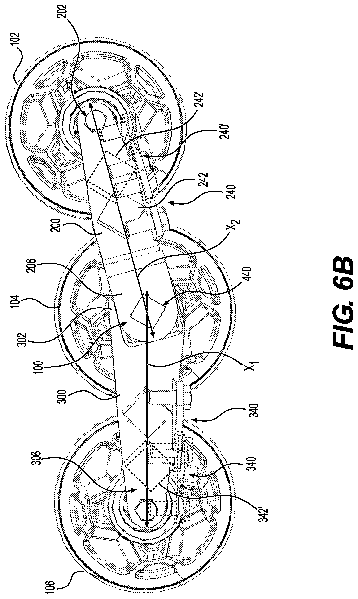 Patent US12304579 Figure 7 – Support structure for connecting a plurality of support wheel assemblies to a frame member of a track system and track system having the same