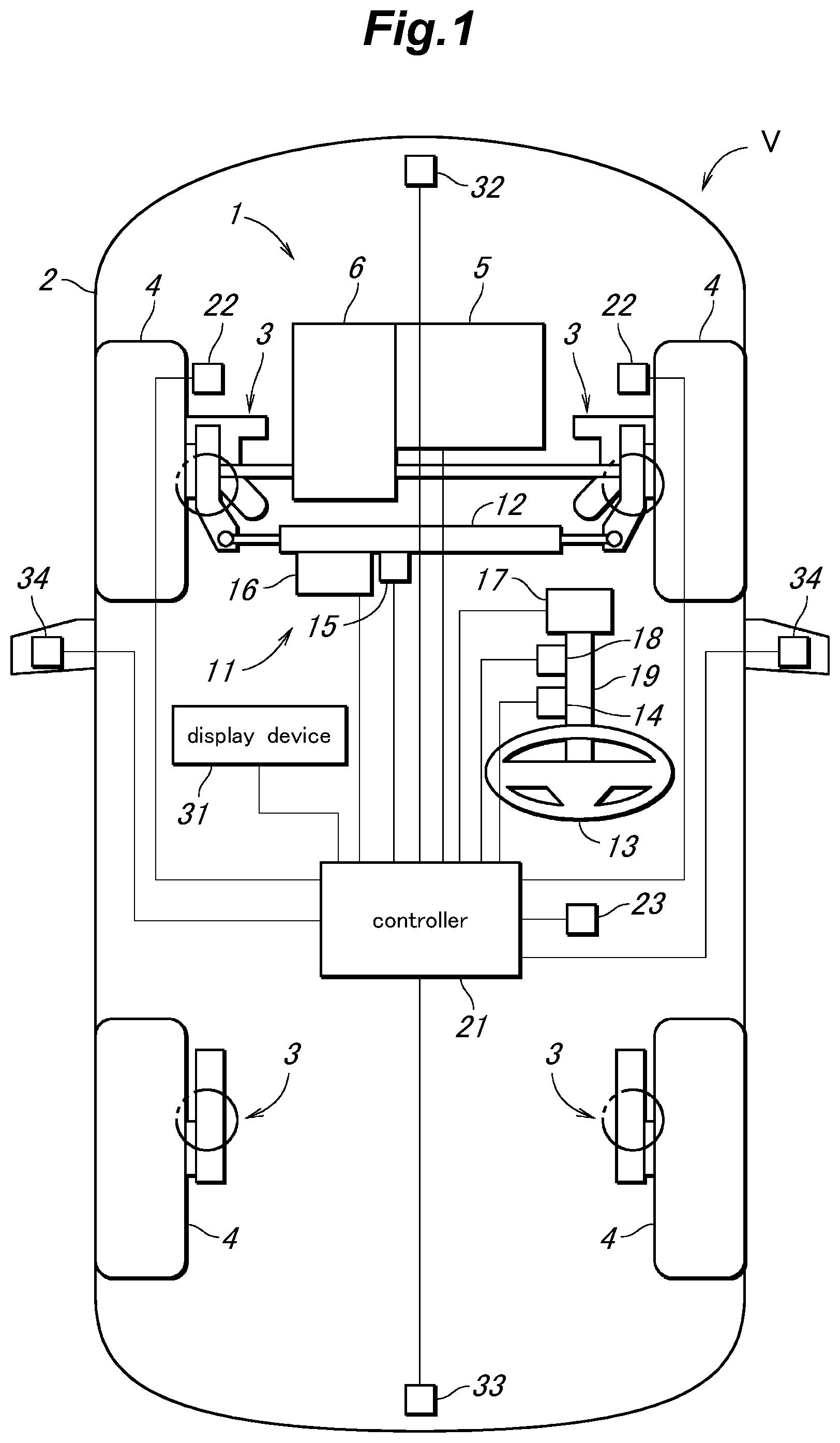 Patent US12304580 — Vehicle system — Figure 1