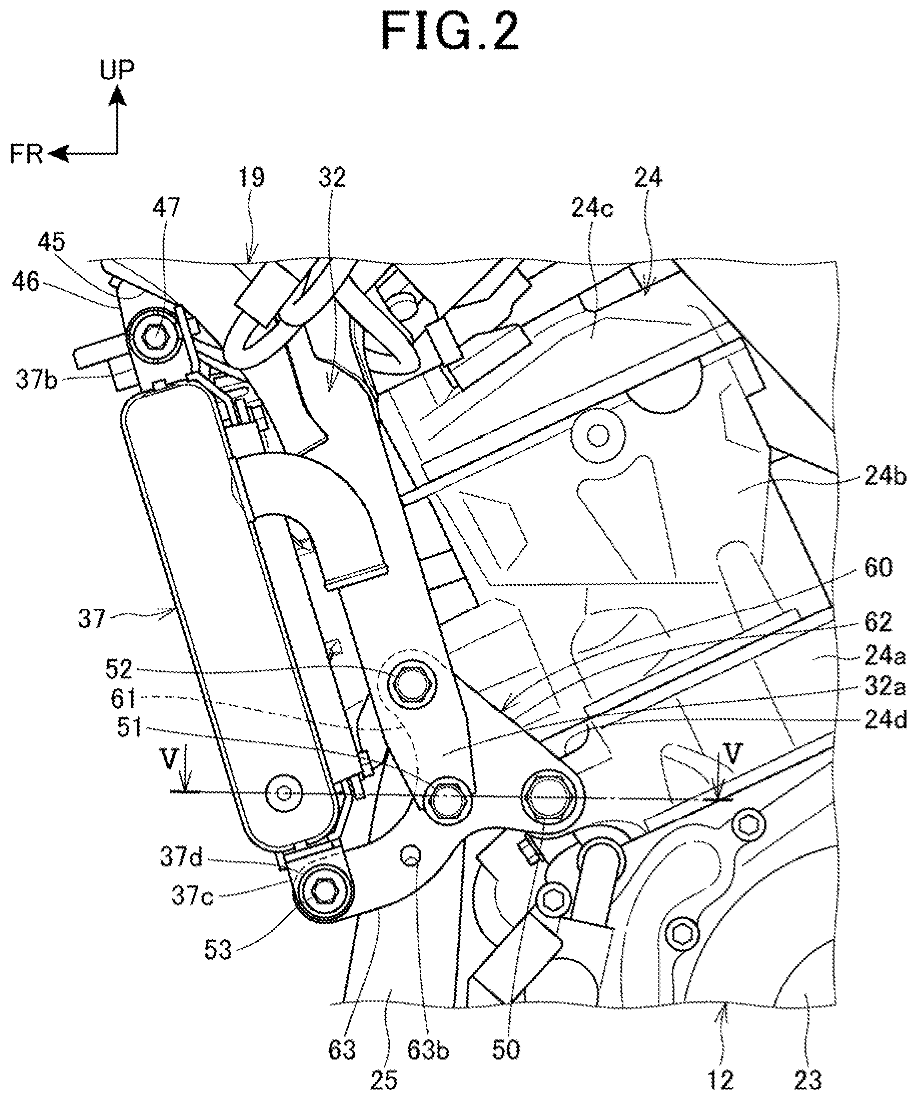 Patent US12304582 Figure 2 – Saddle-ride vehicle