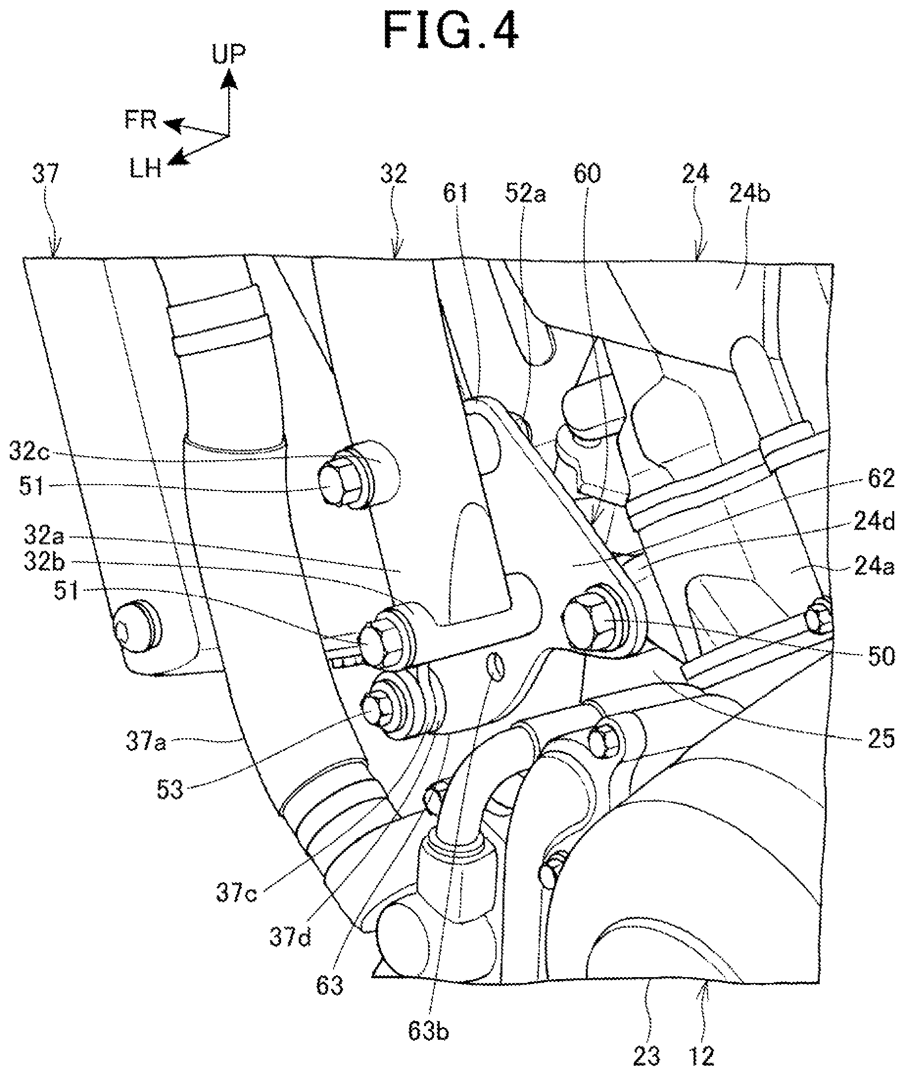 Patent US12304582 Figure 4 – Saddle-ride vehicle