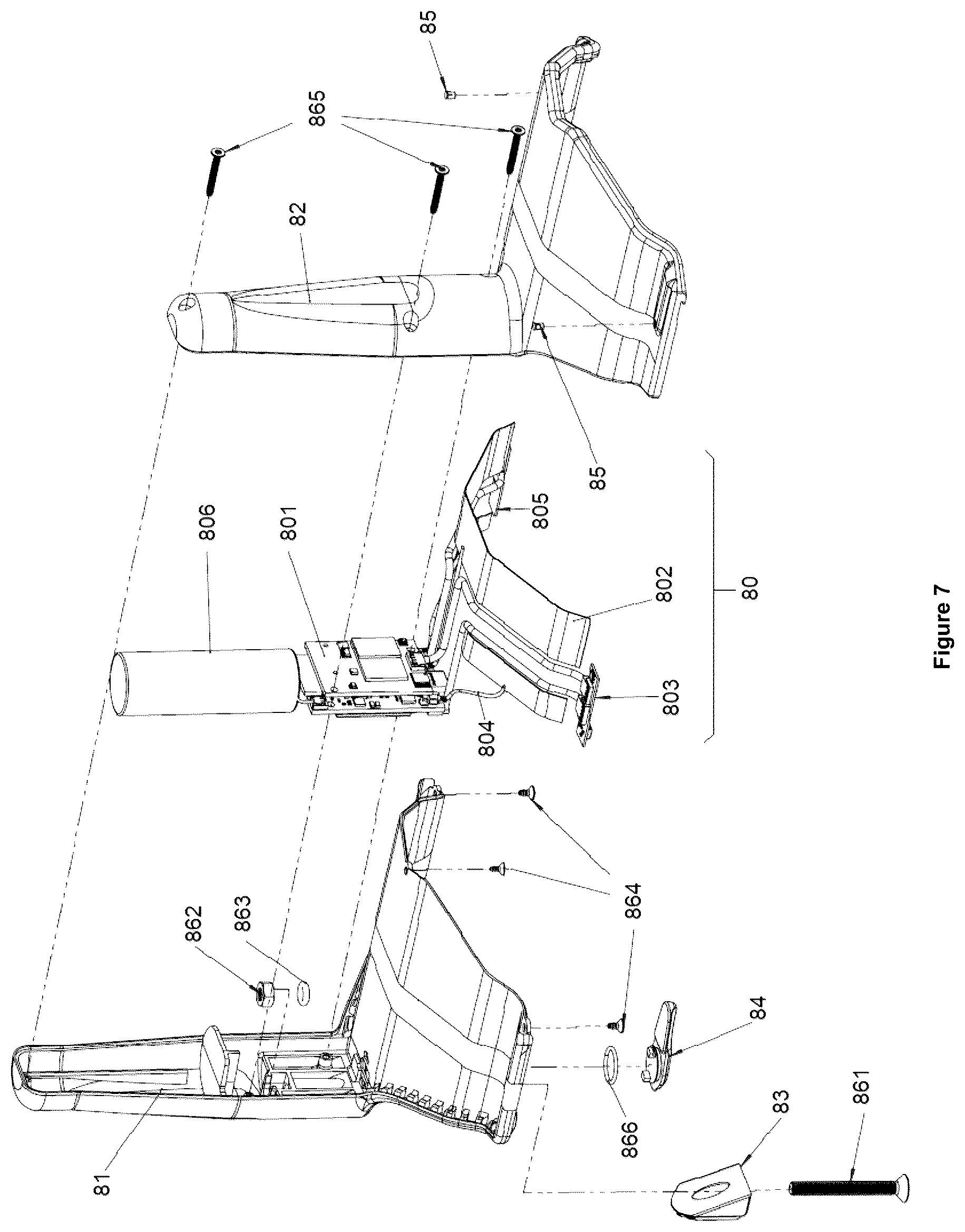 Patent US12304584 Figure 7 – Rear suspension device, system and method for a bicycle