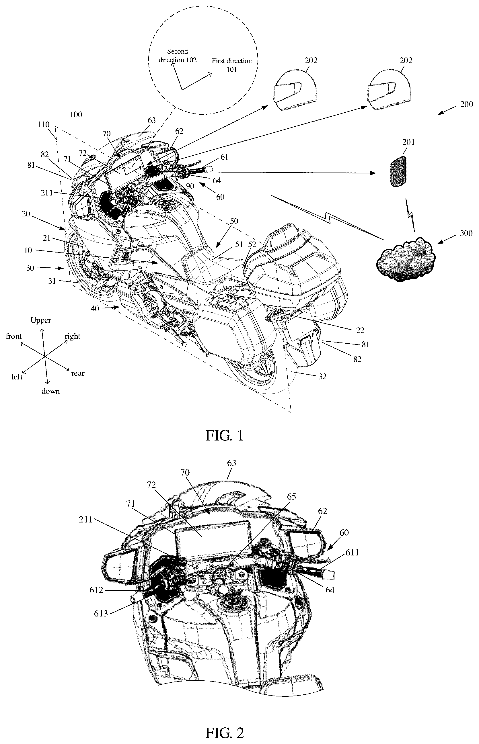 Patent US12304585 Figure 1 – Vehicle and centralize control system thereof