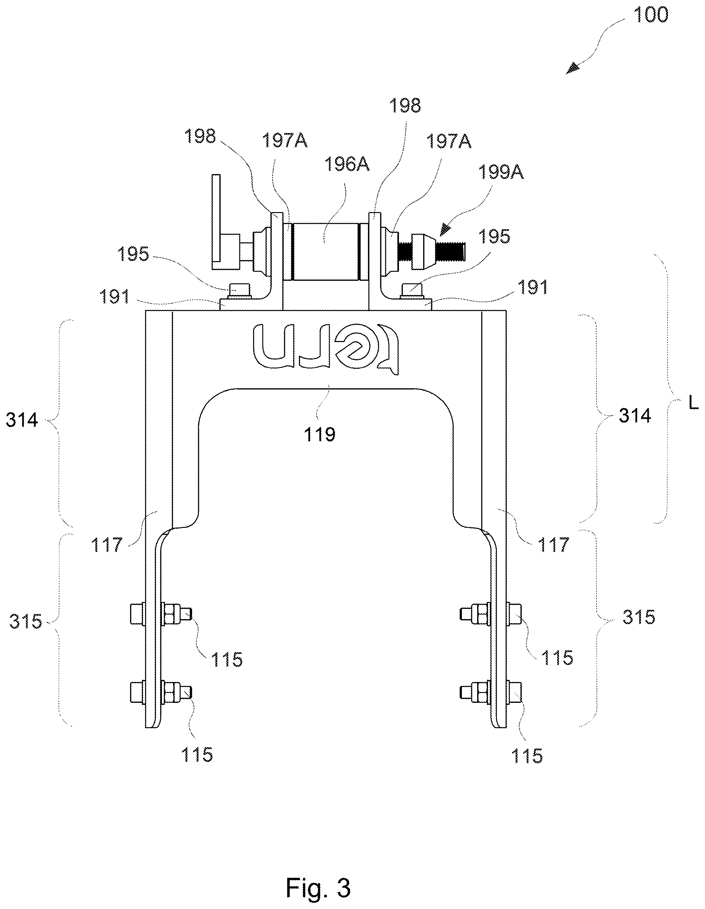 Patent US12304590 Figure 4 – Vehicle towing hitch
