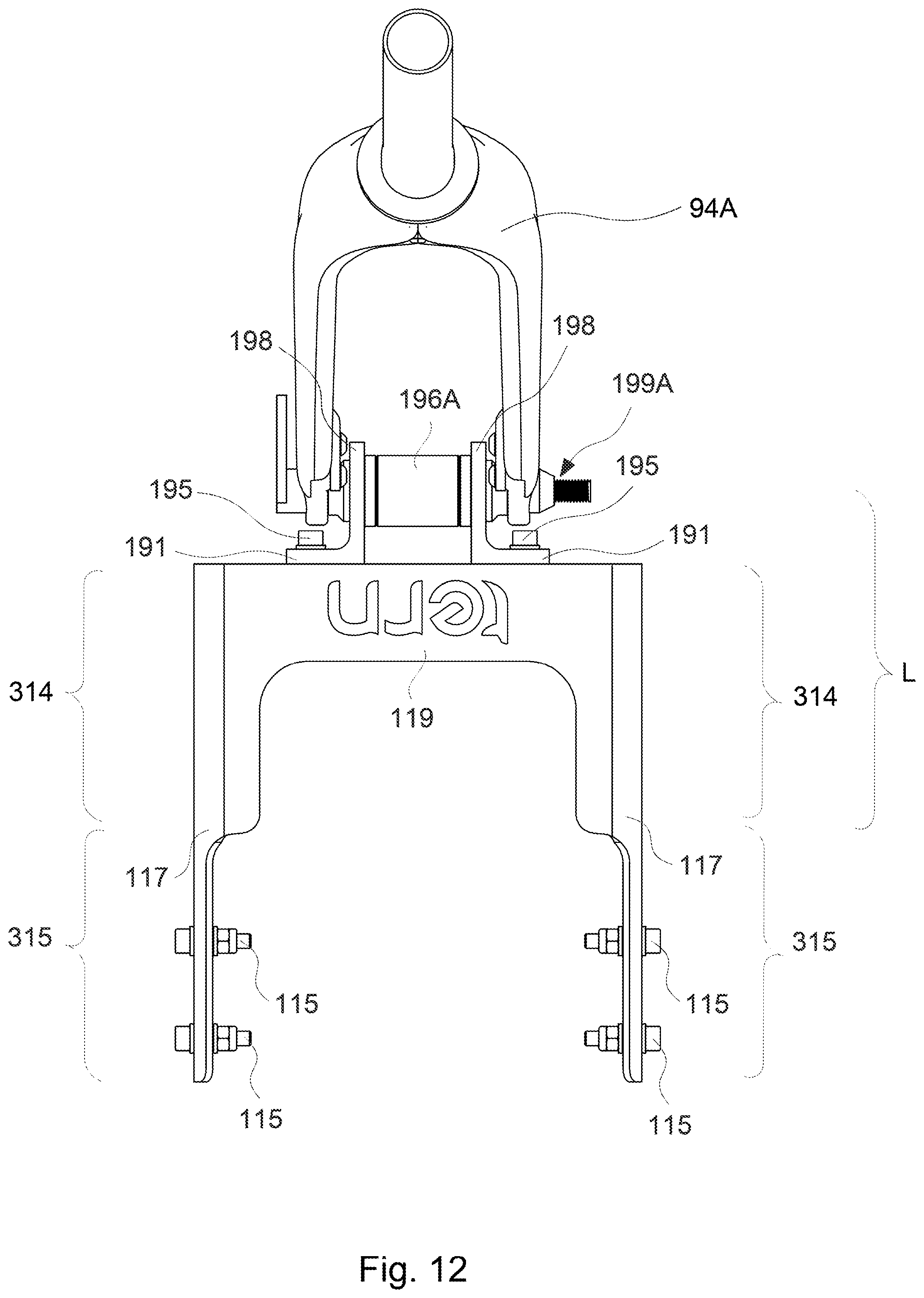Patent US12304590 Figure 9 – Vehicle towing hitch