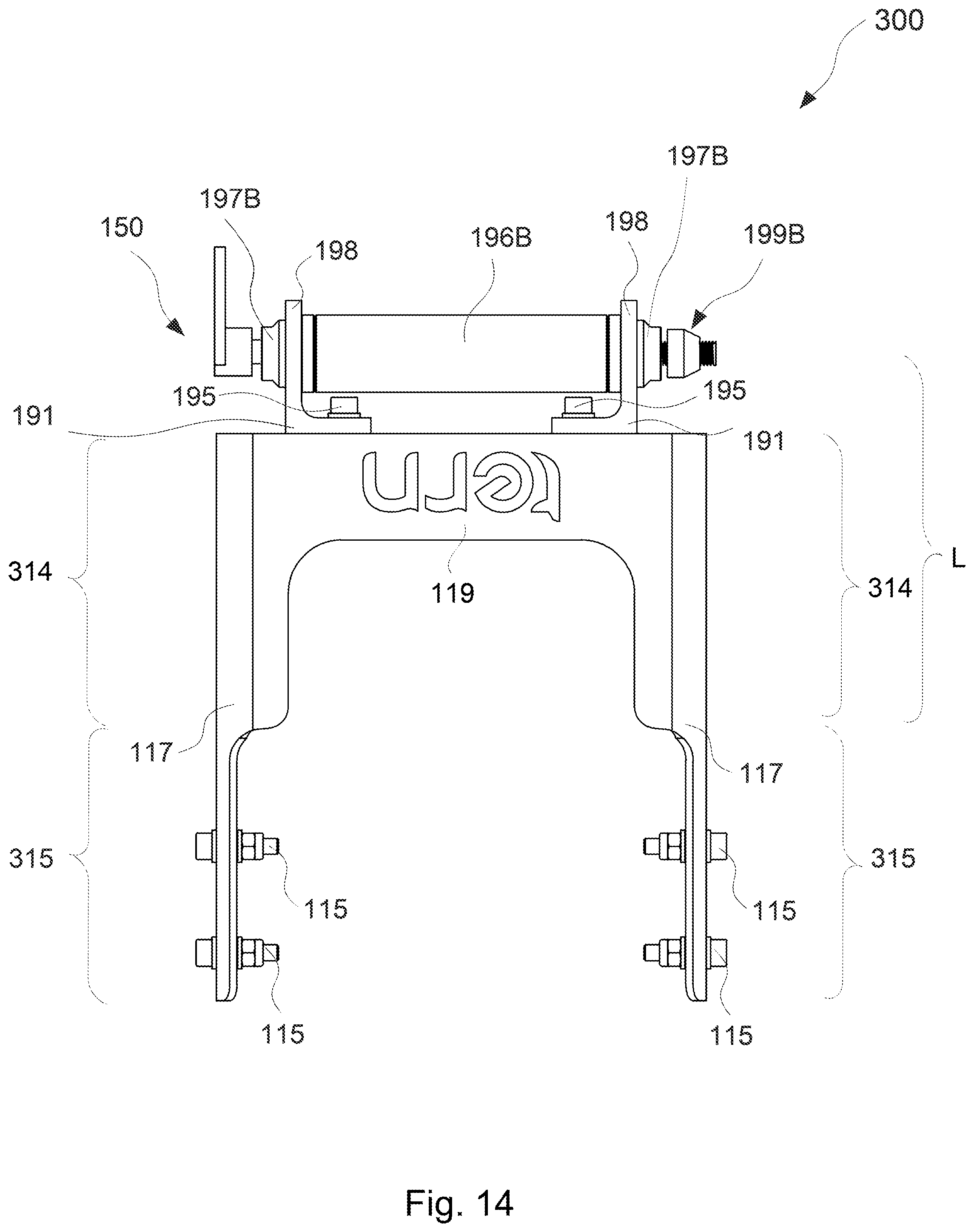 Patent US12304590 Figure 11 – Vehicle towing hitch