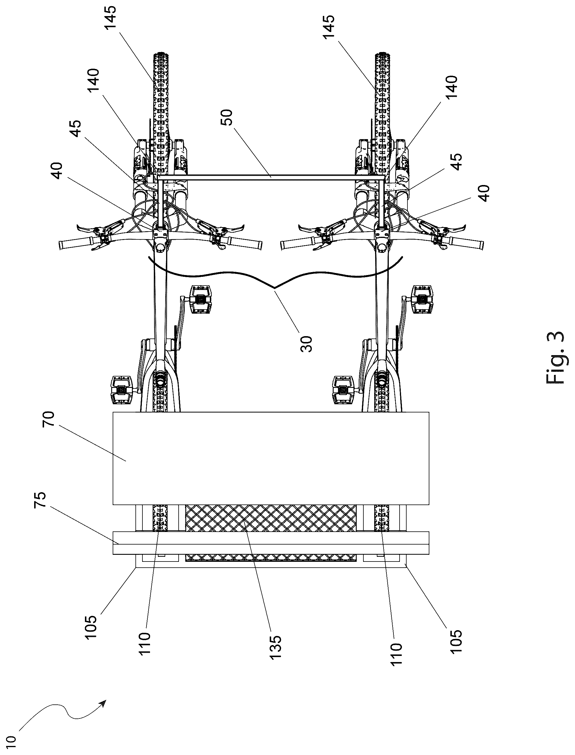 Patent US12304591 Figure 3 – Bicycle attachment