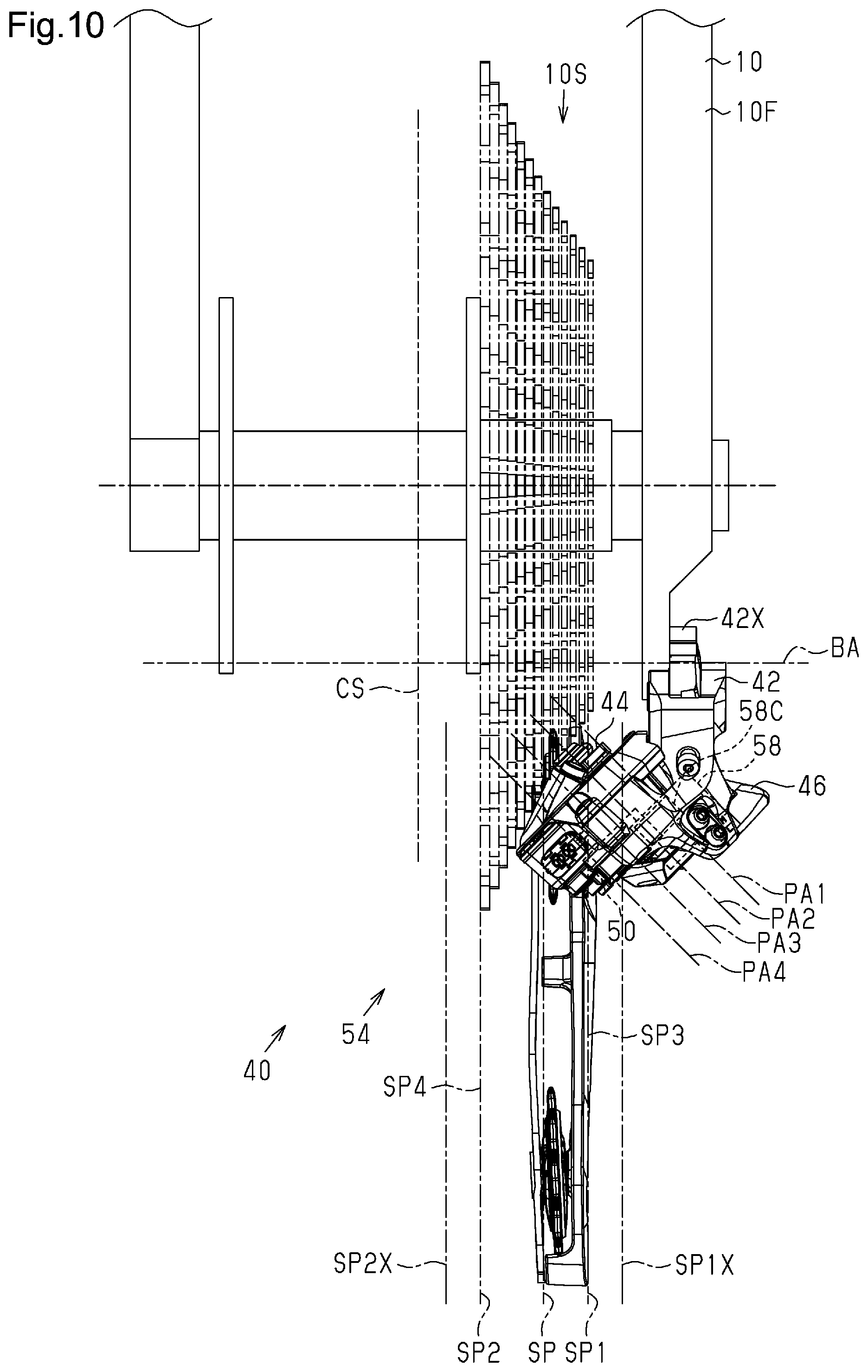 Patent US12304593 Figure 7 – Derailleur for human-powered vehicle