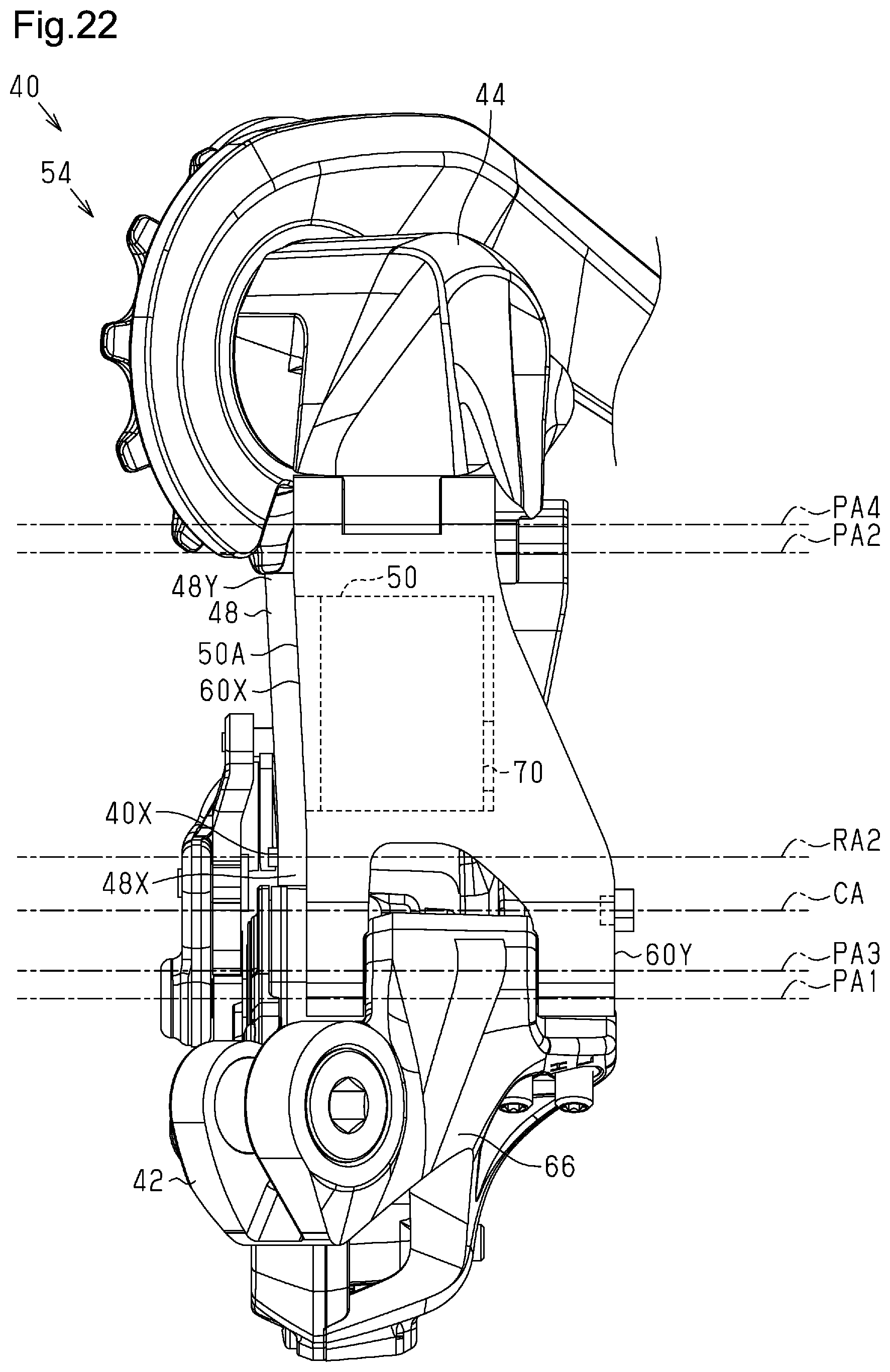 Patent US12304593 Figure 18 – Derailleur for human-powered vehicle