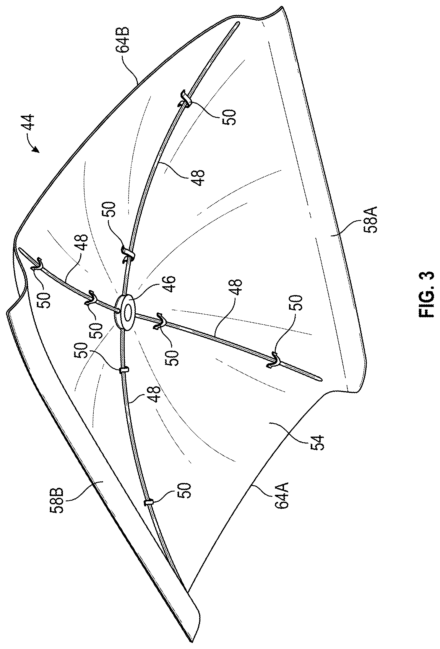 Patent US12304595 Figure 3 – Watercraft cover