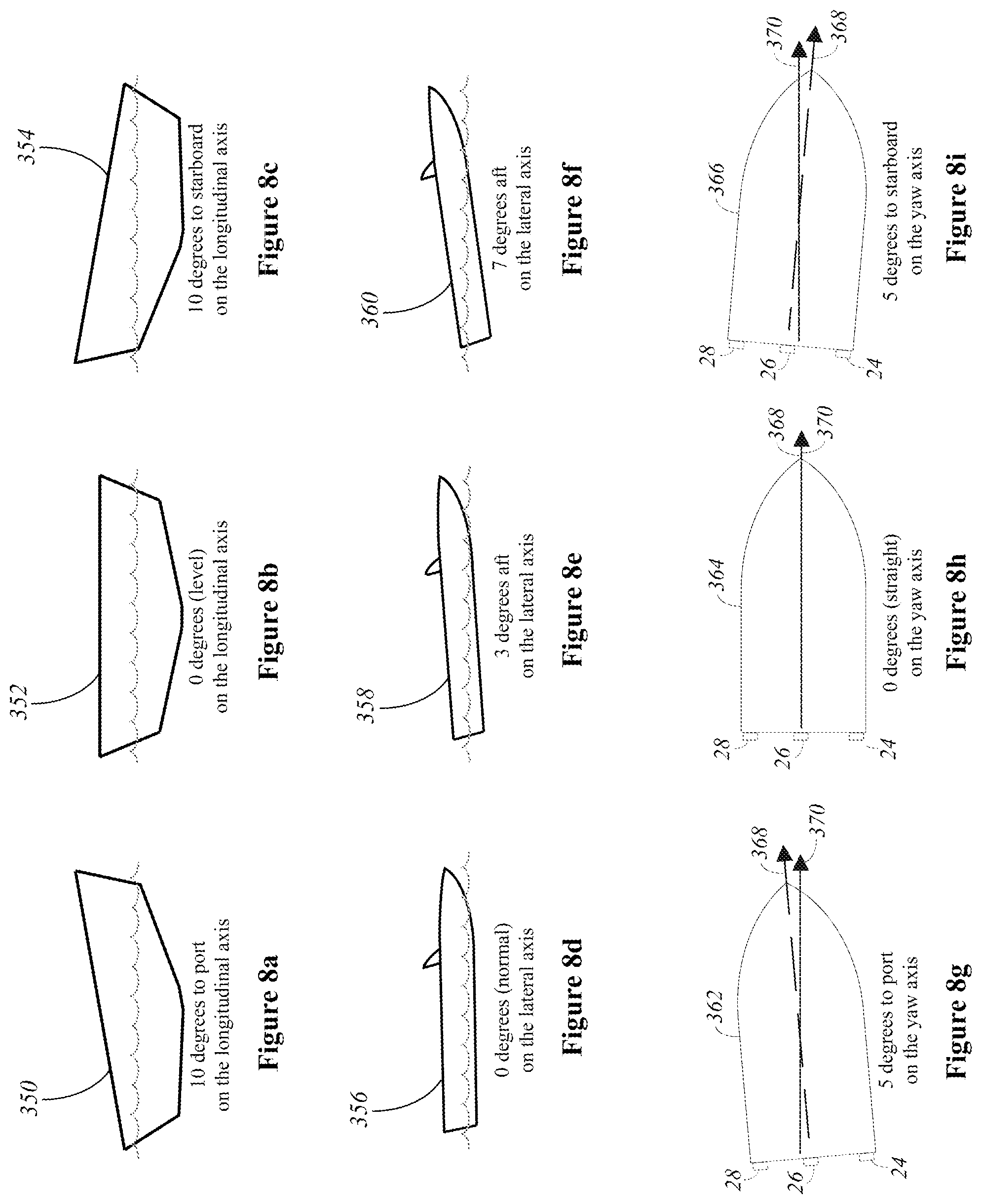 Patent US12304598 Figure 8 – Wakeboat hull control systems and methods