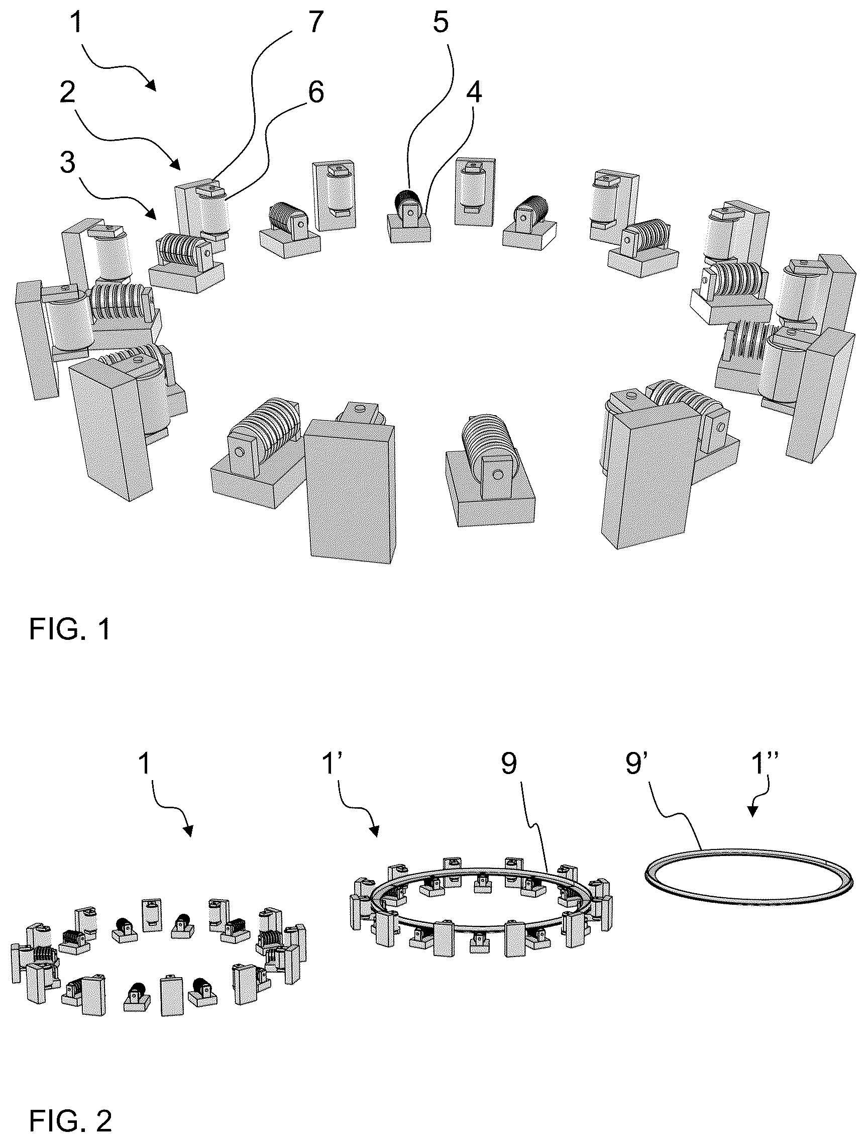 Patent US12304600 Figure 1 – Method of assembling a tubular floating structure and its use