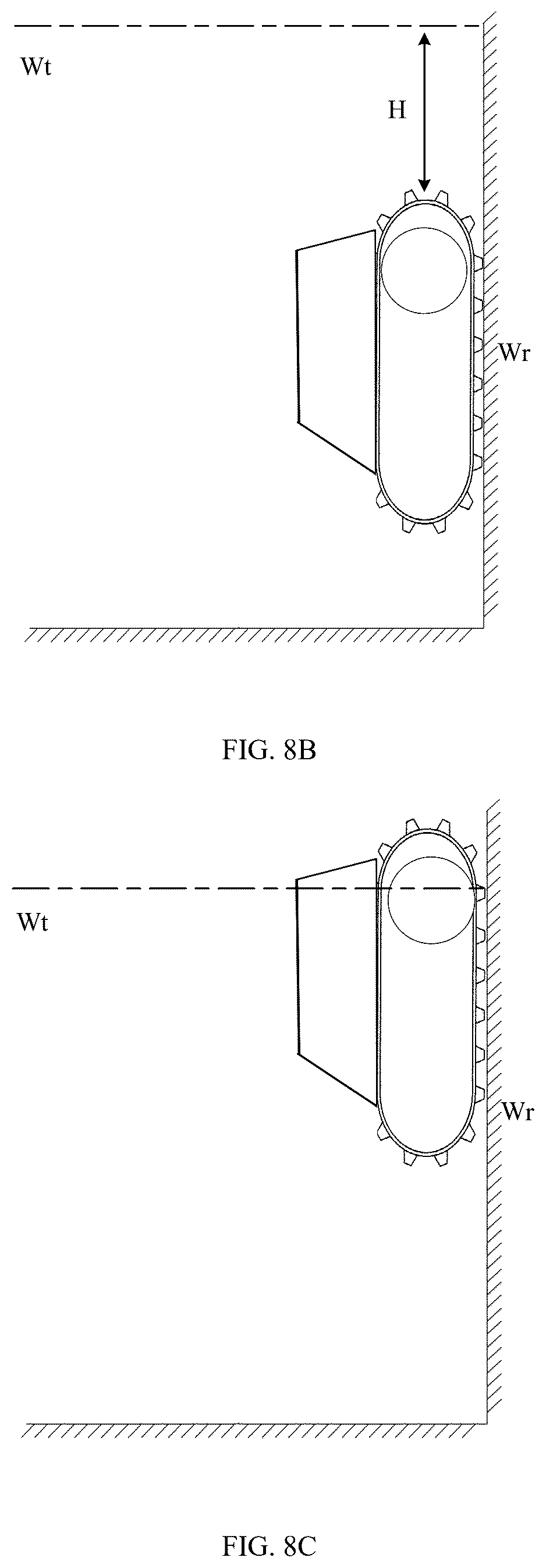 Patent US12304602 Figure 8 – Controllable sinking and floating swimming pool robot and sinking and floating control method for swimming pool robot