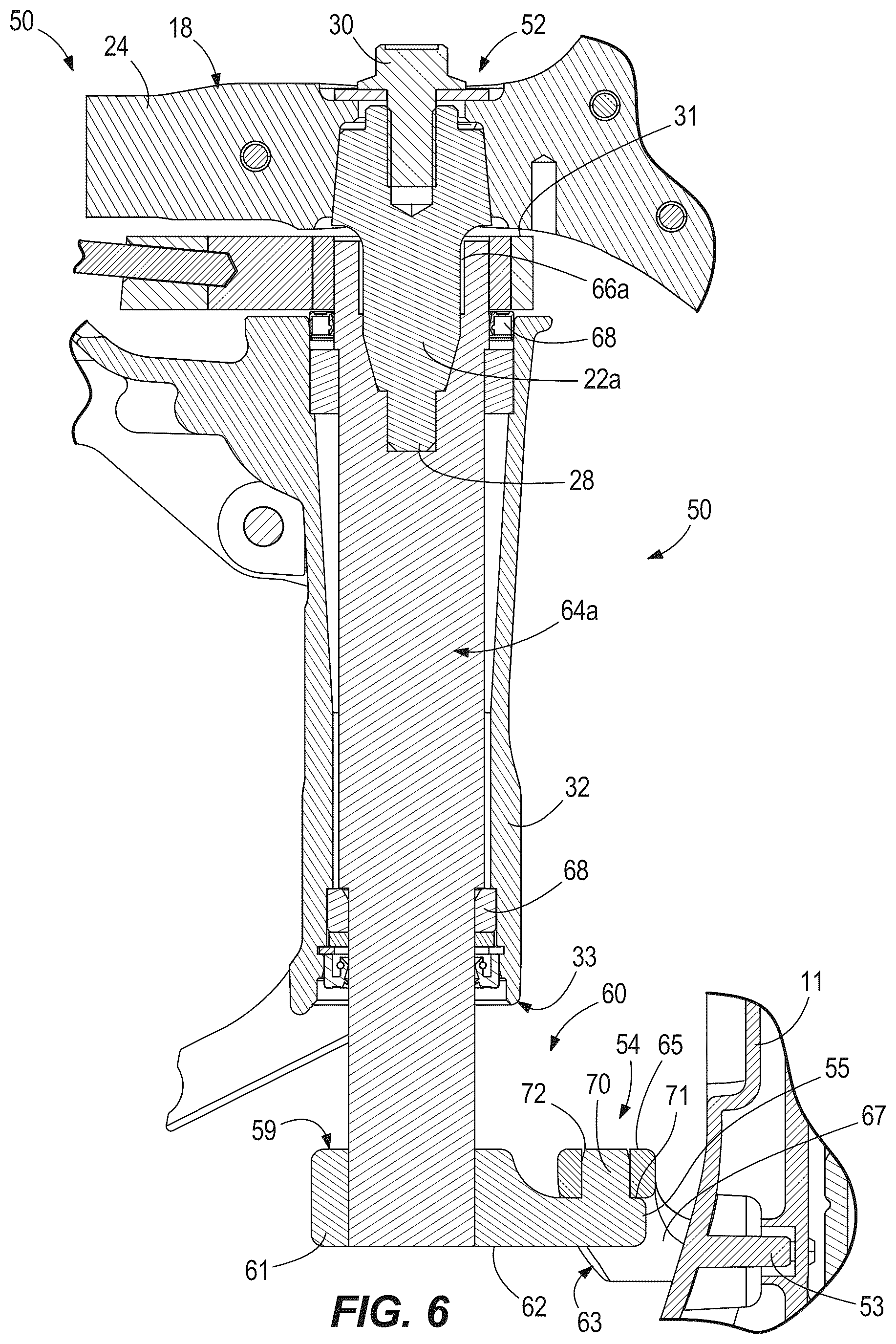 Patent US12304605 Figure 6 – Transom bracket assemblies for supporting a marine drive on a vessel