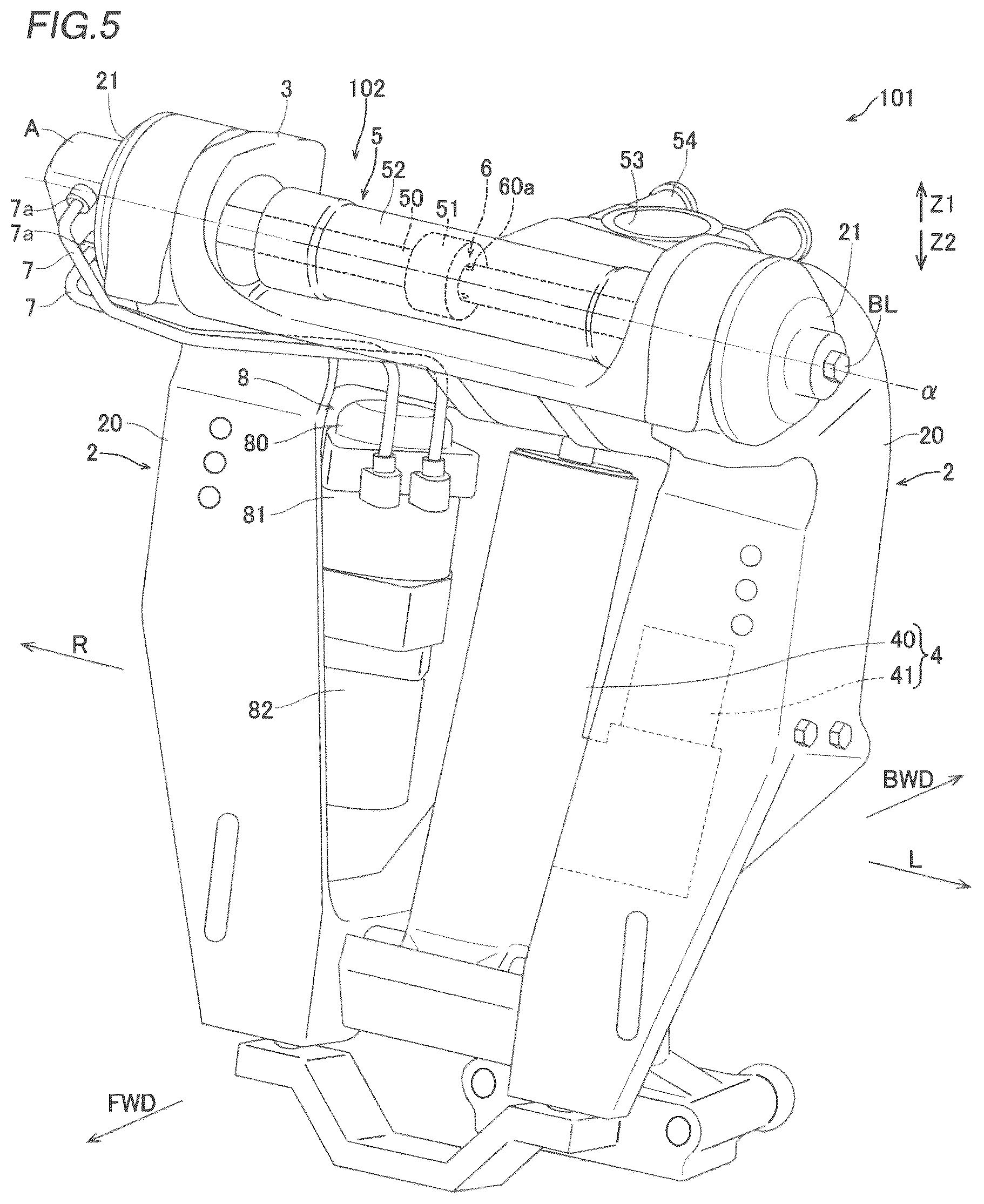 Patent US12304606 Figure 3 – Outboard motor and marine vessel