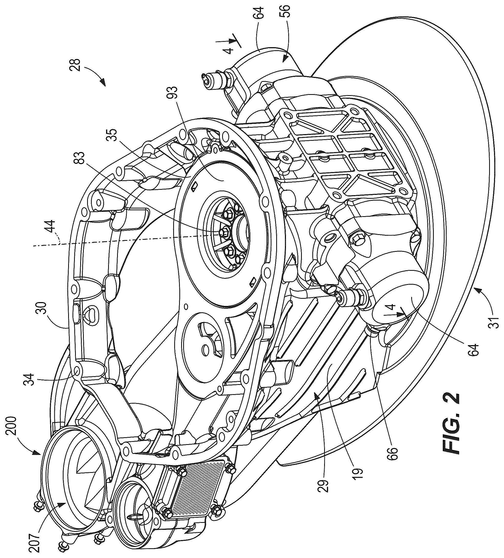 Patent US12304607 Figure 2 – Marine drives having steerable gearcase