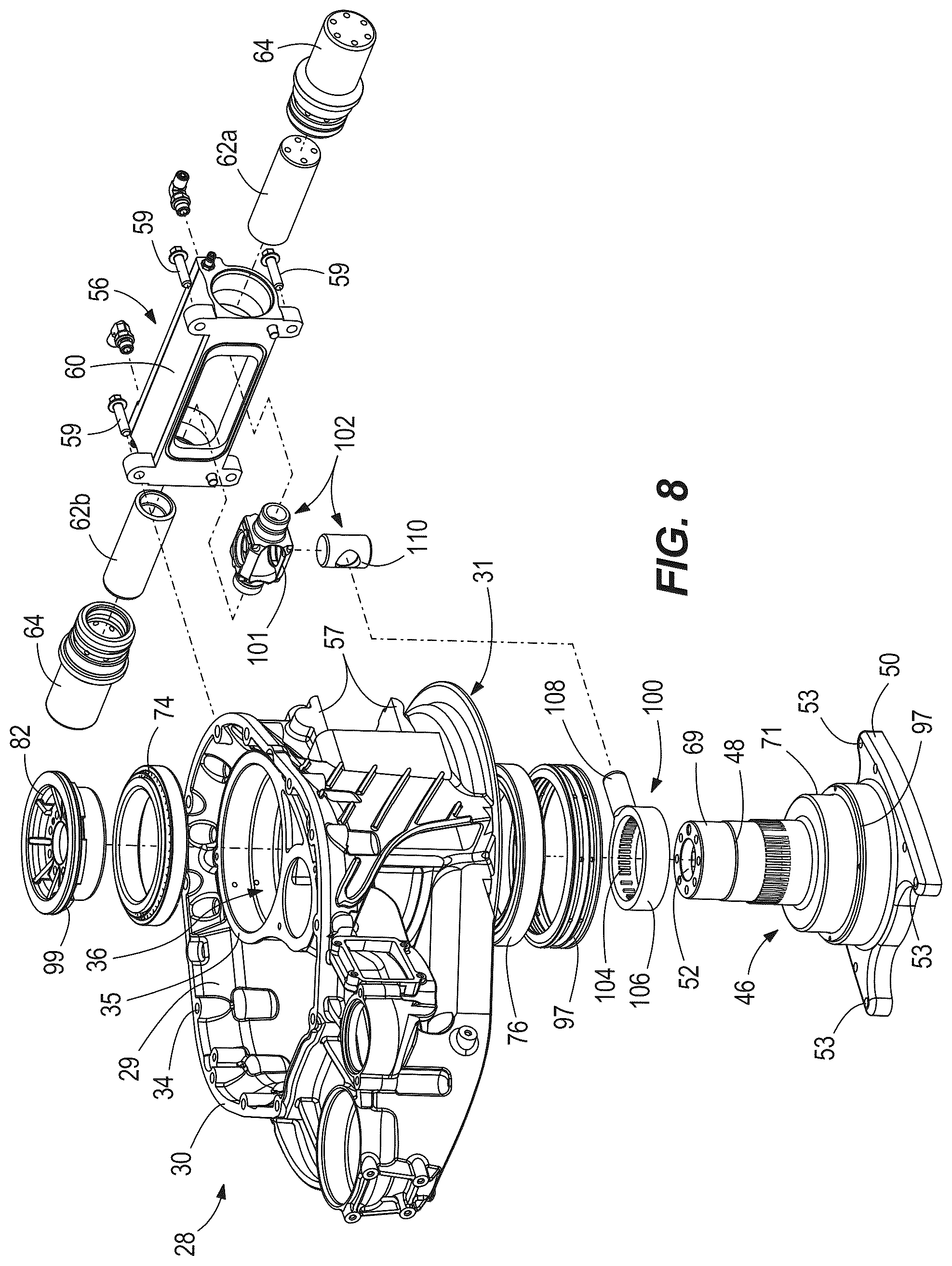 Patent US12304607 Figure 7 – Marine drives having steerable gearcase