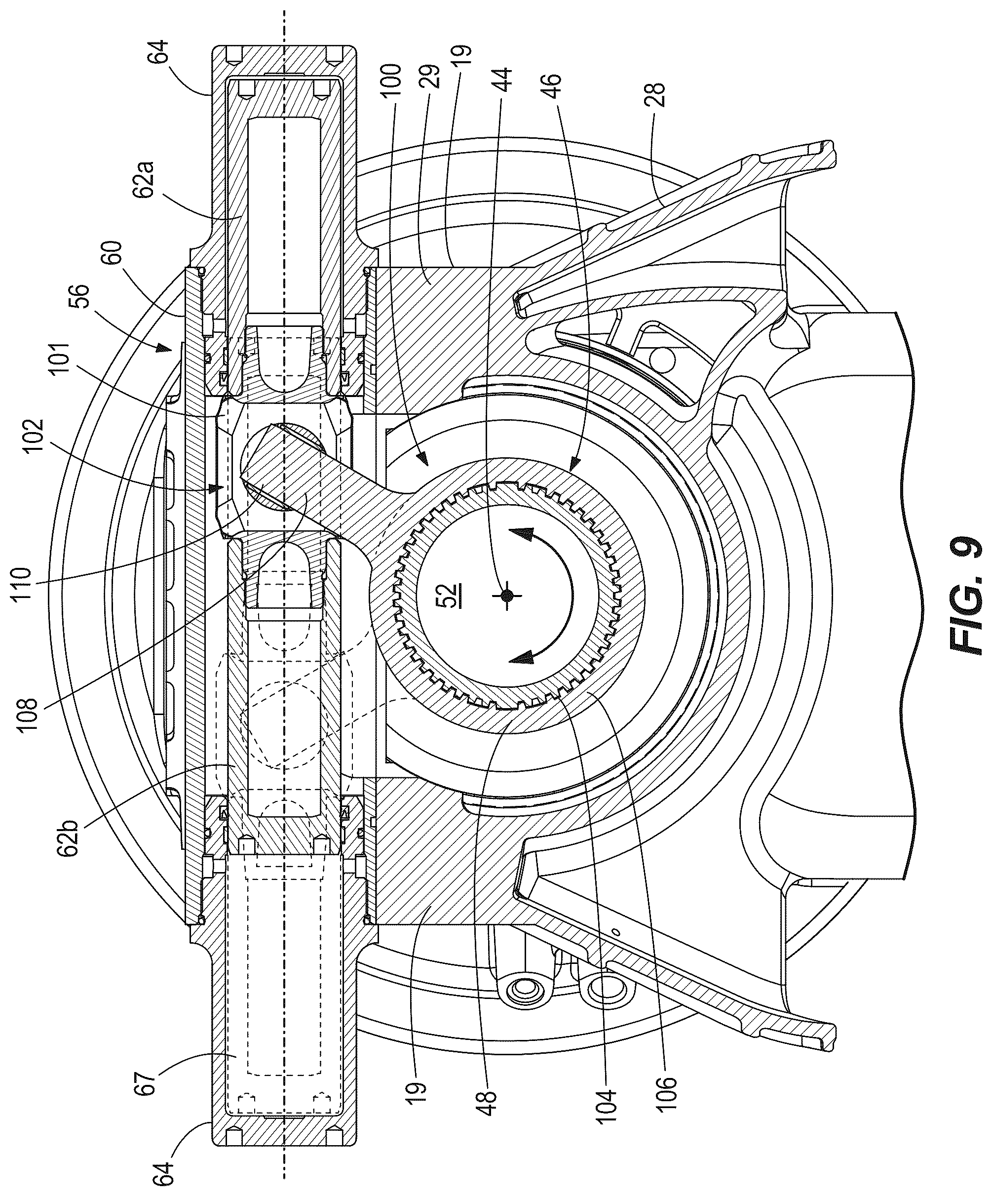 Patent US12304607 Figure 8 – Marine drives having steerable gearcase