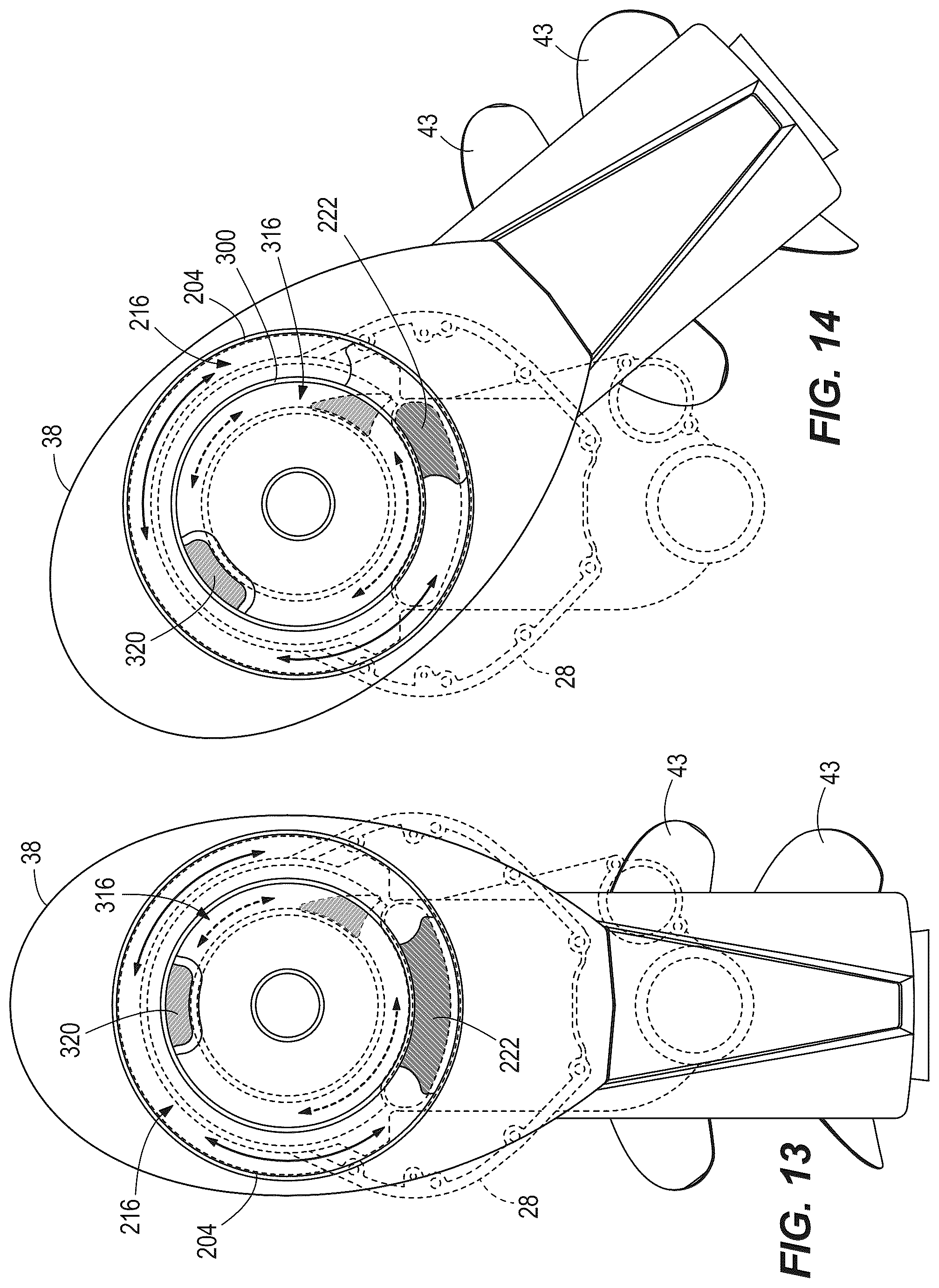 Patent US12304607 Figure 12 – Marine drives having steerable gearcase