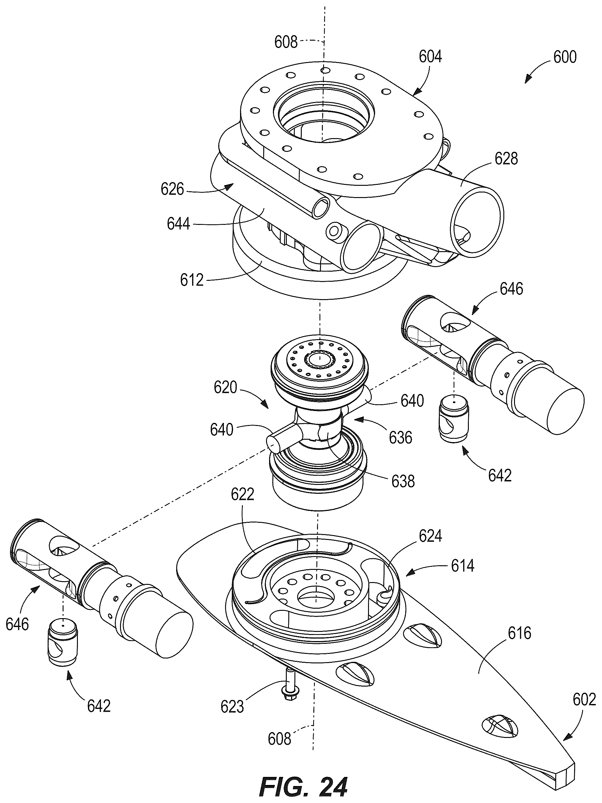 Patent US12304607 Figure 20 – Marine drives having steerable gearcase