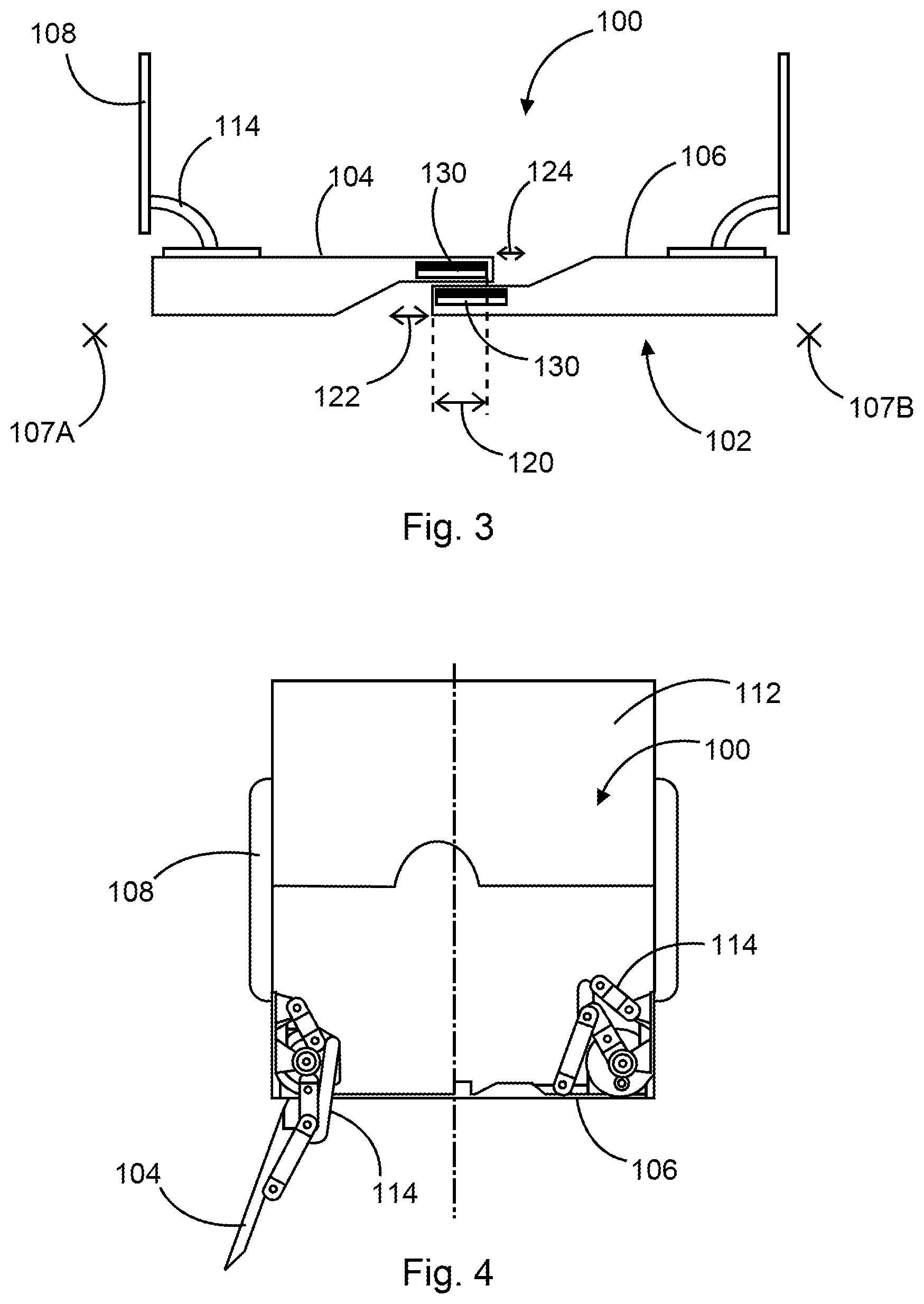 Patent US12304611 Figure 2 – Vehicle body with cavity in the outer skin and a closing door arrangement