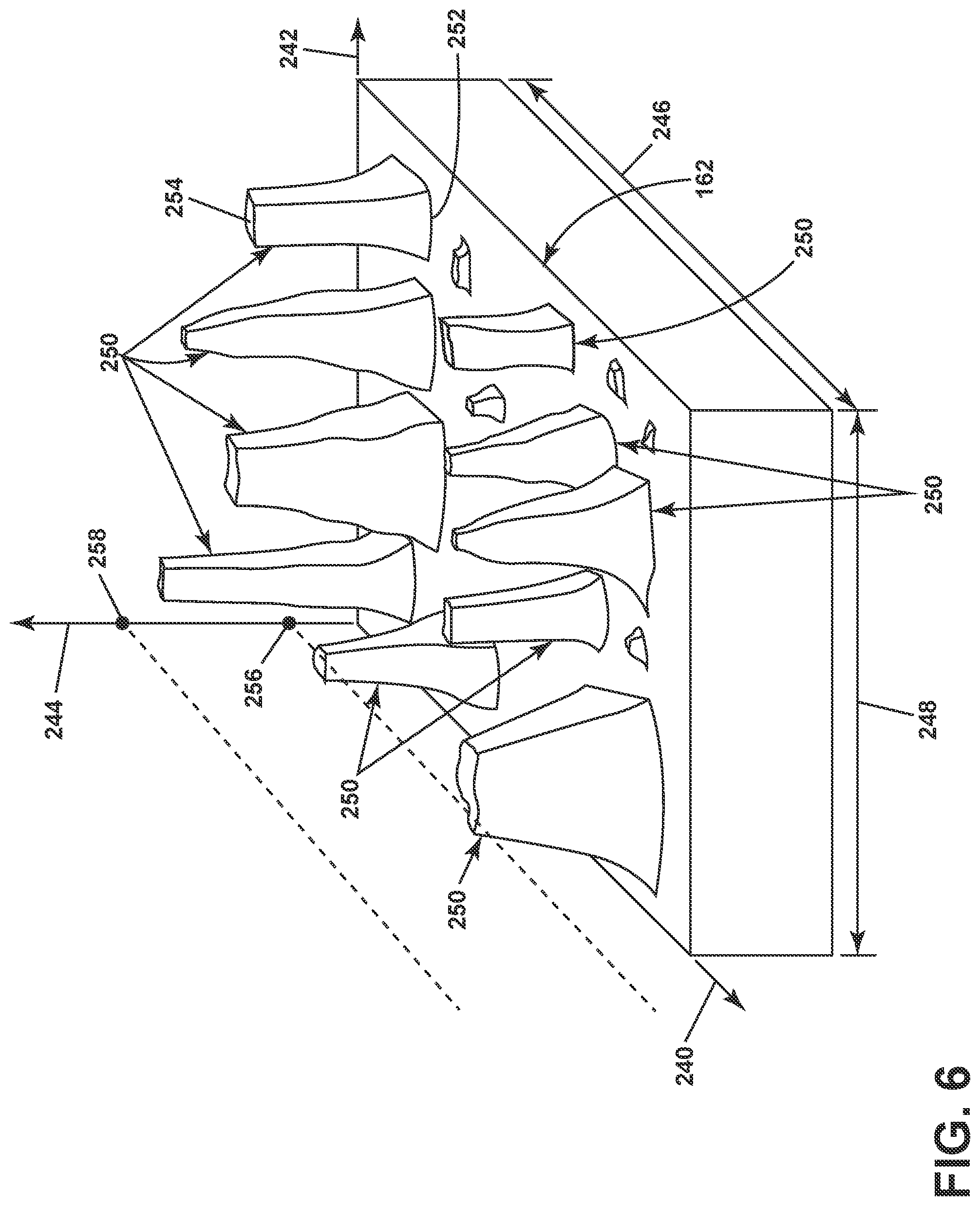 Patent US12304614 Figure 6 – Composite airfoil assembly and method of forming a composite airfoil assembly