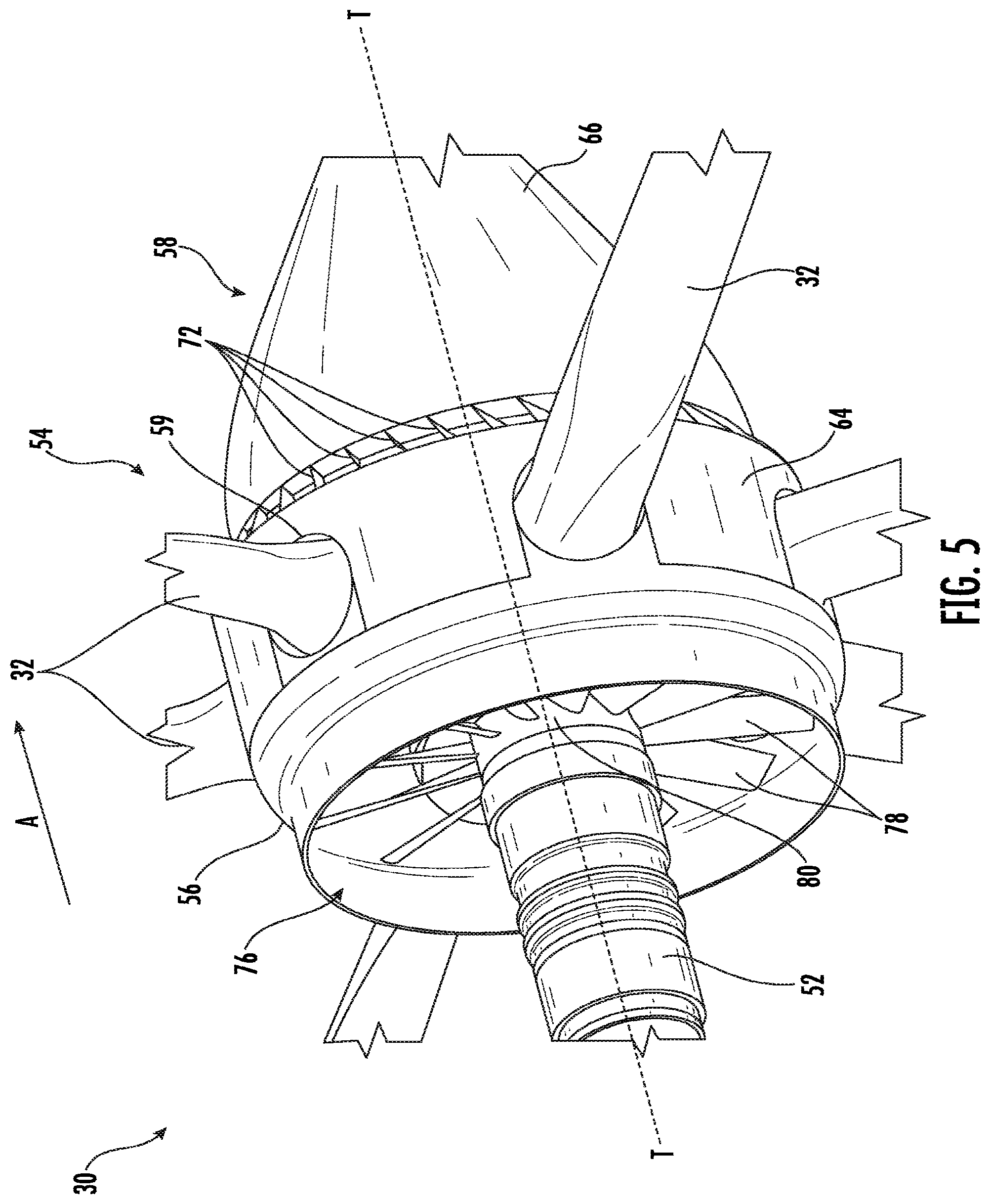 Patent US12304625 Figure 5 – Multi-purpose prop-rotor spinner arrangement