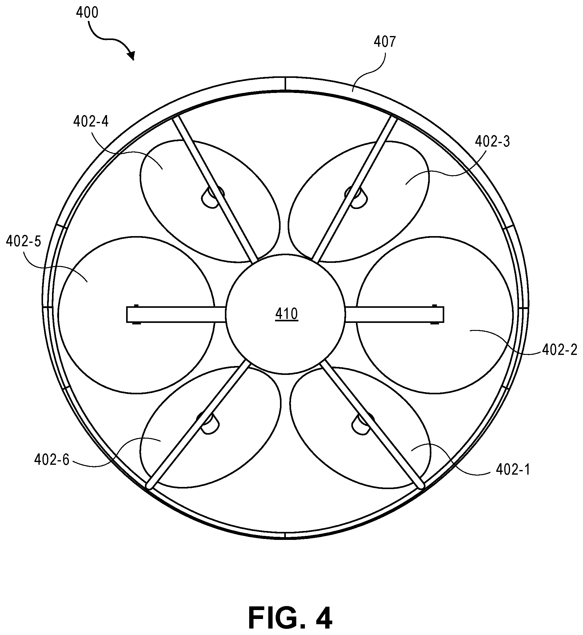 Patent US12304627 Figure 4 – Hexagonal ring wing aerial vehicle