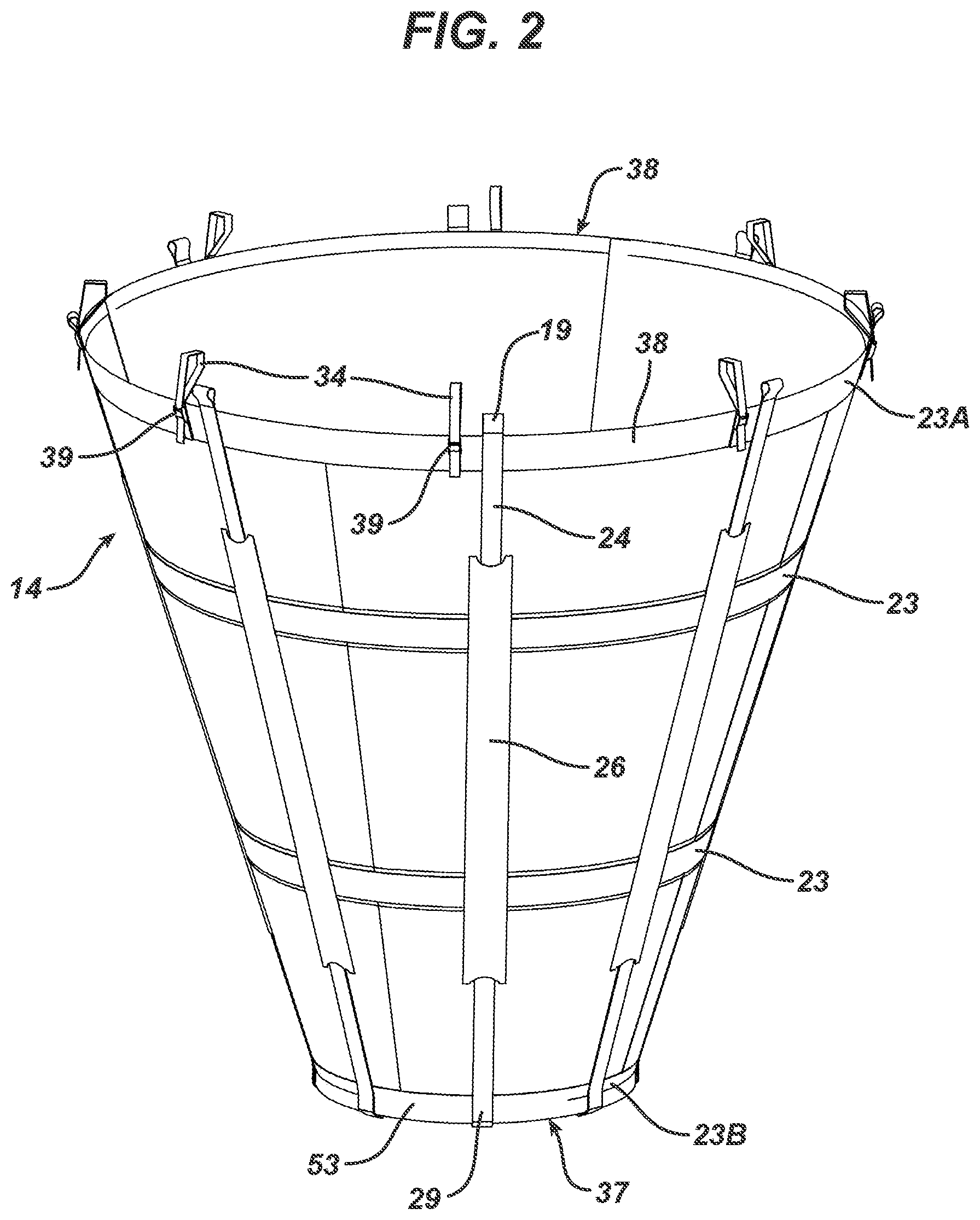 Patent US12304629 Figure 4 – Aerial fire-fighting bucket systems