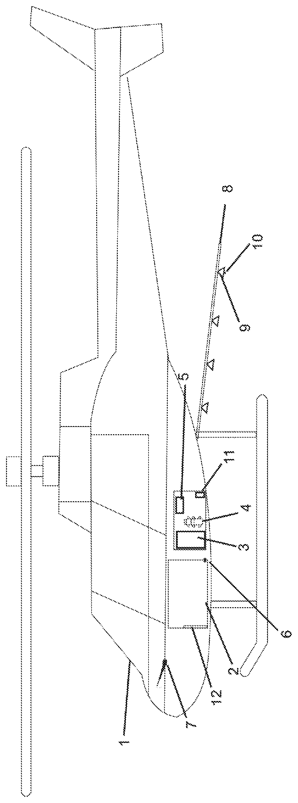 Patent US12304630 Figure 1 – Aerial electrostatic spraying device capable of air-ionization grounding